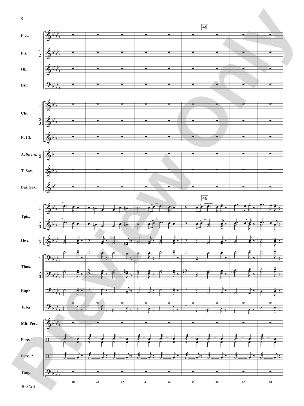 Variants on an English Sea Song: Concert Band Conductor Score & Parts