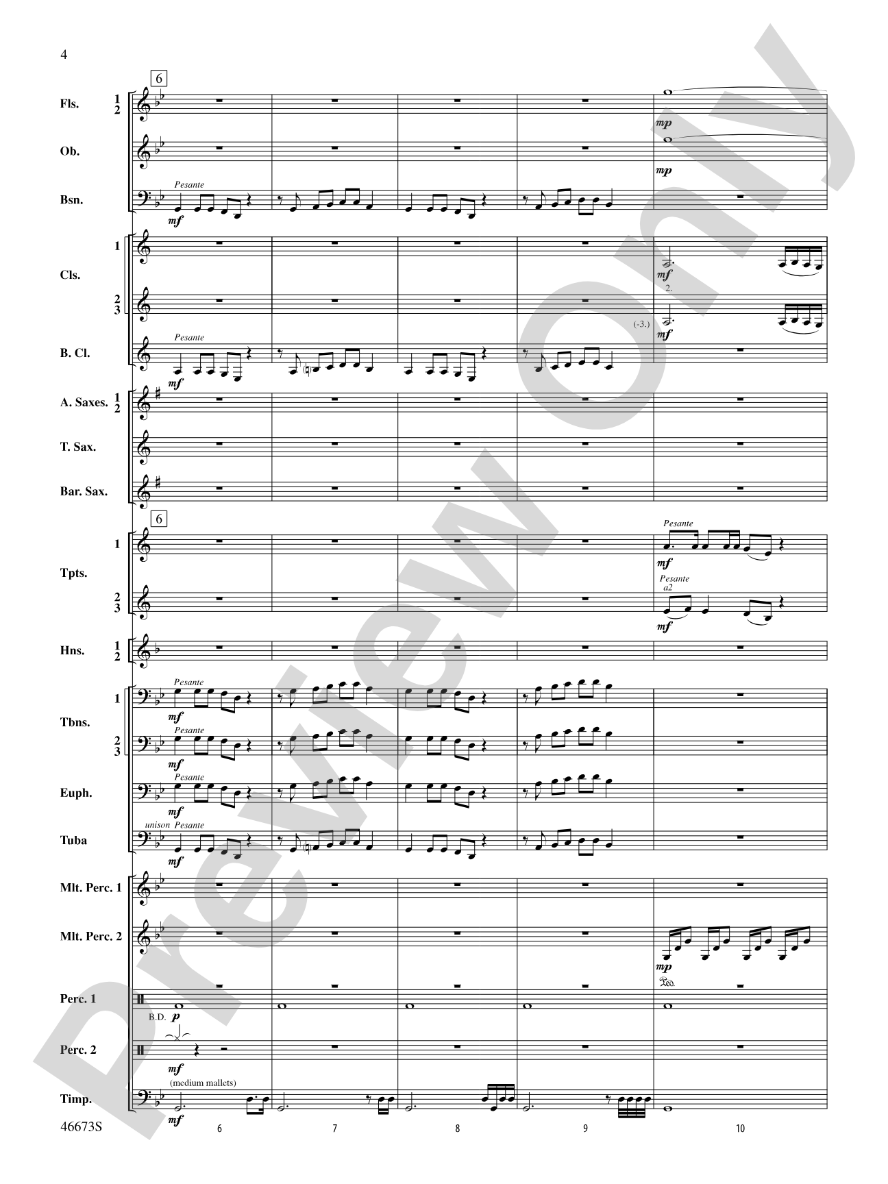 Chorale Variants: Concert Band Conductor Score & Parts