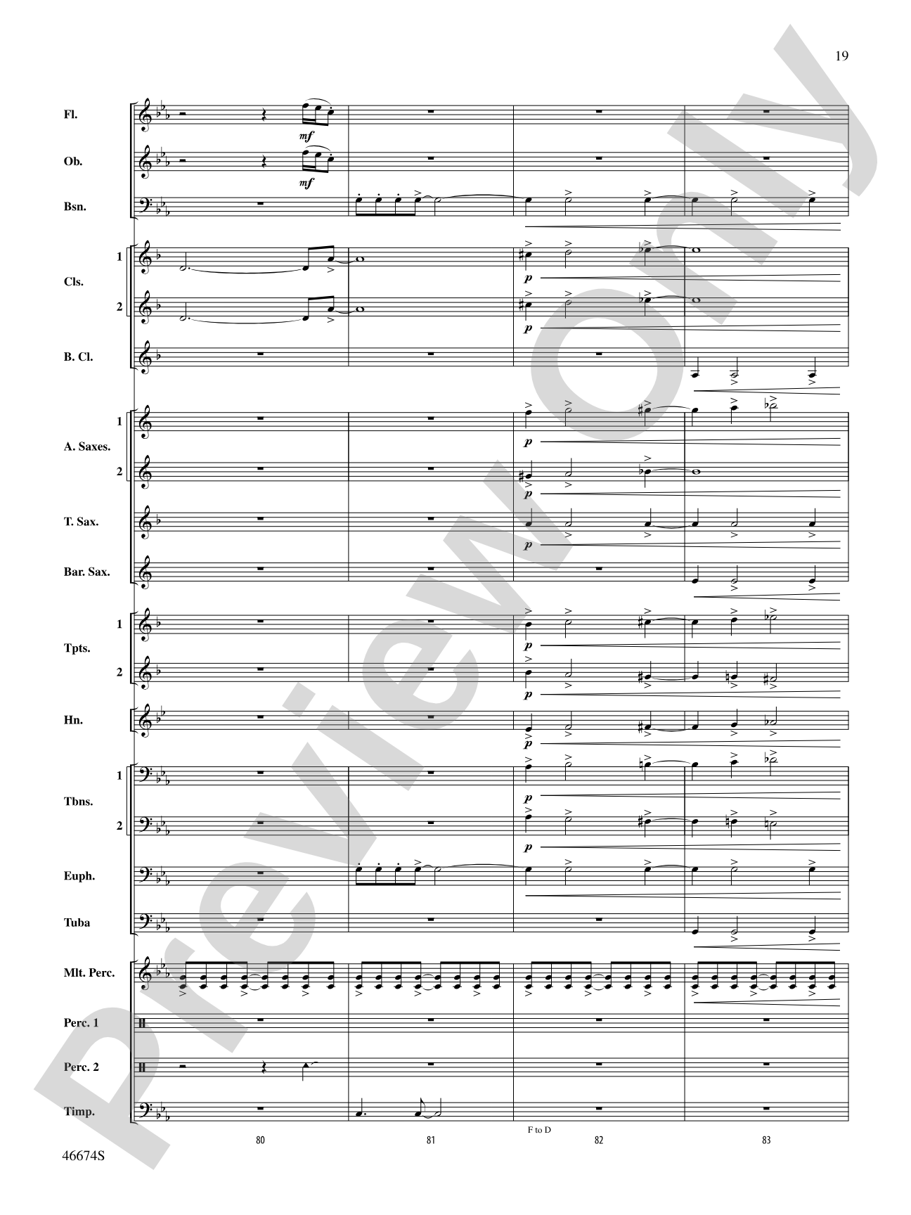 Event Horizon: Concert Band Conductor Score & Parts