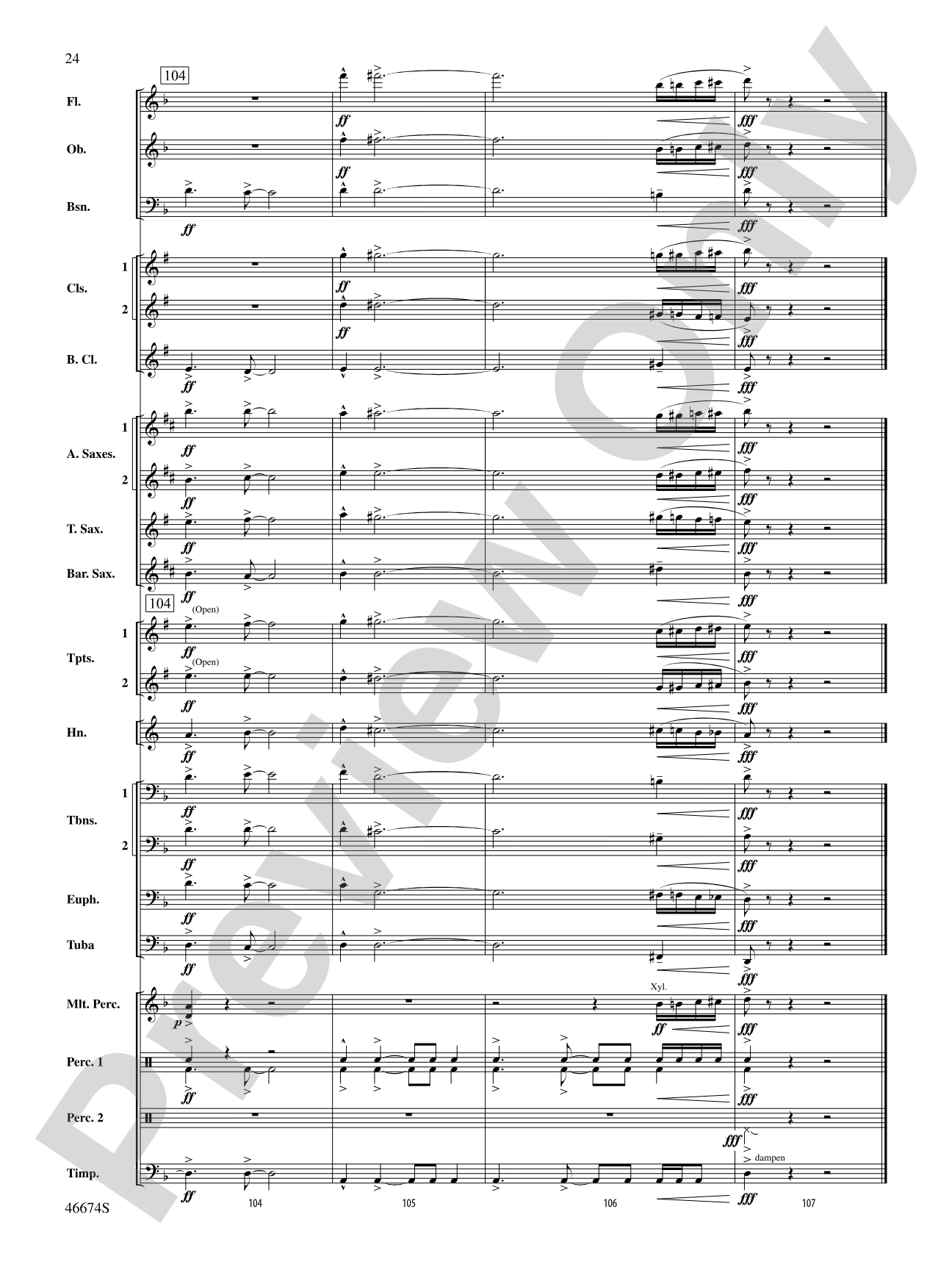 Event Horizon: Concert Band Conductor Score & Parts