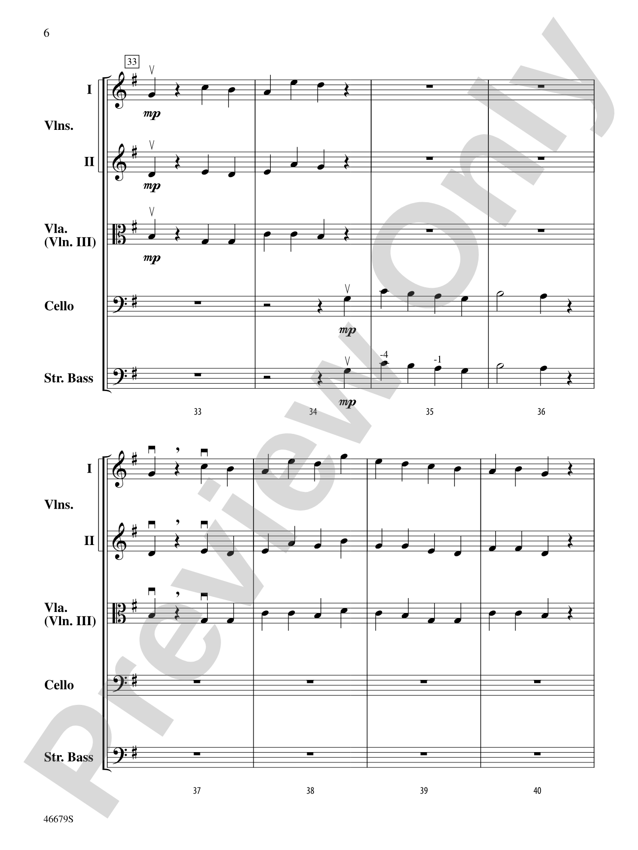 Three Tchaikovsky Themes: String Orchestra Conductor Score & Parts