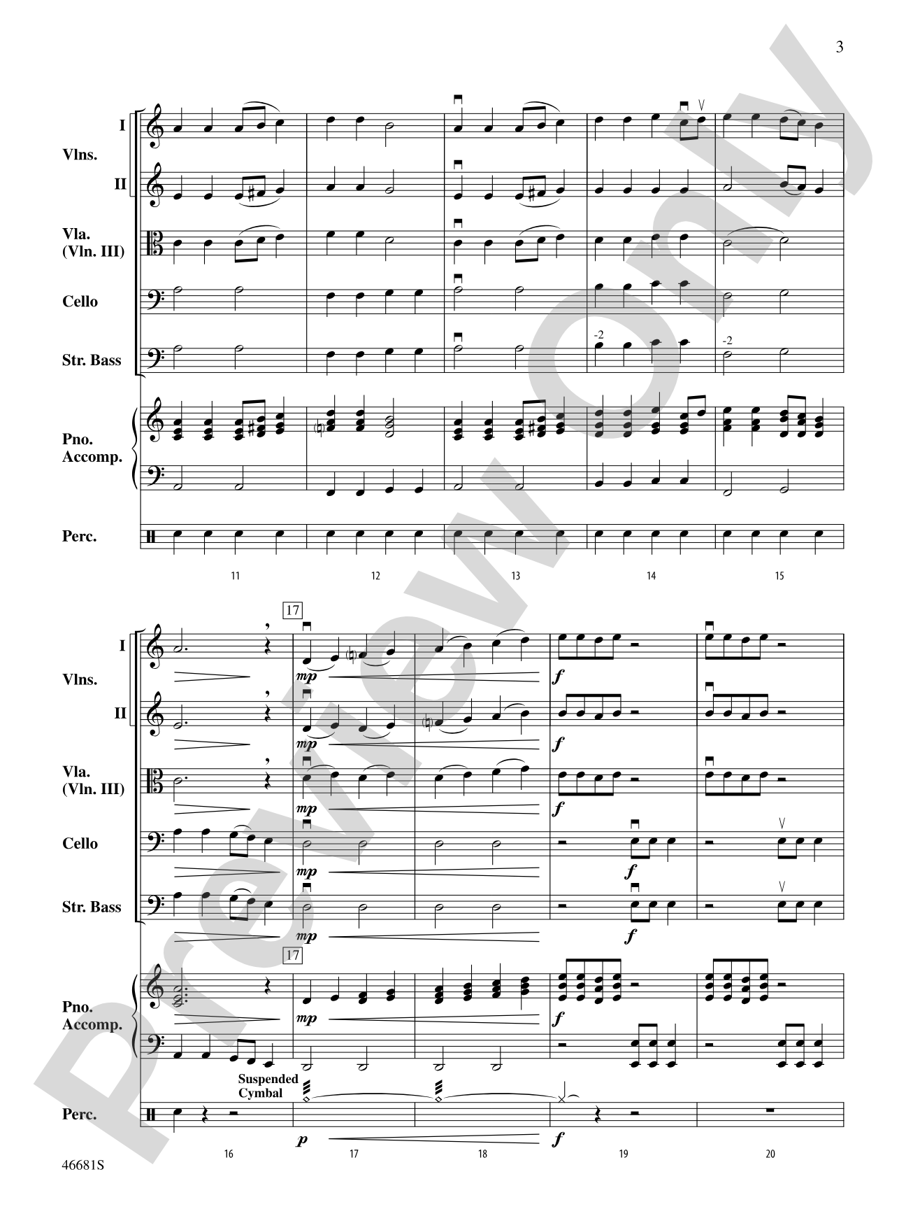 Barnburner: String Orchestra Conductor Score & Parts