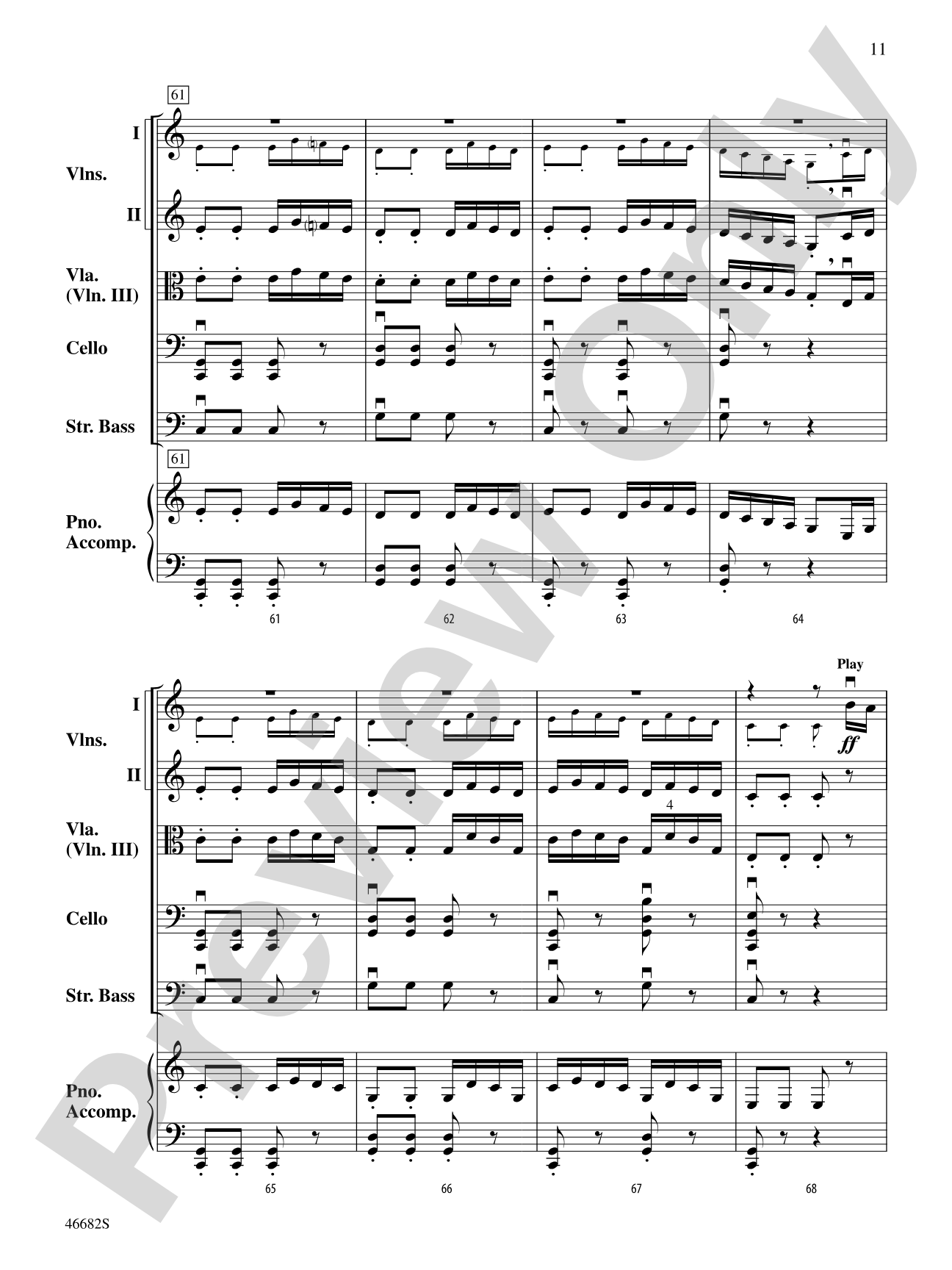 Soldier's Joy: String Orchestra Conductor Score & Parts