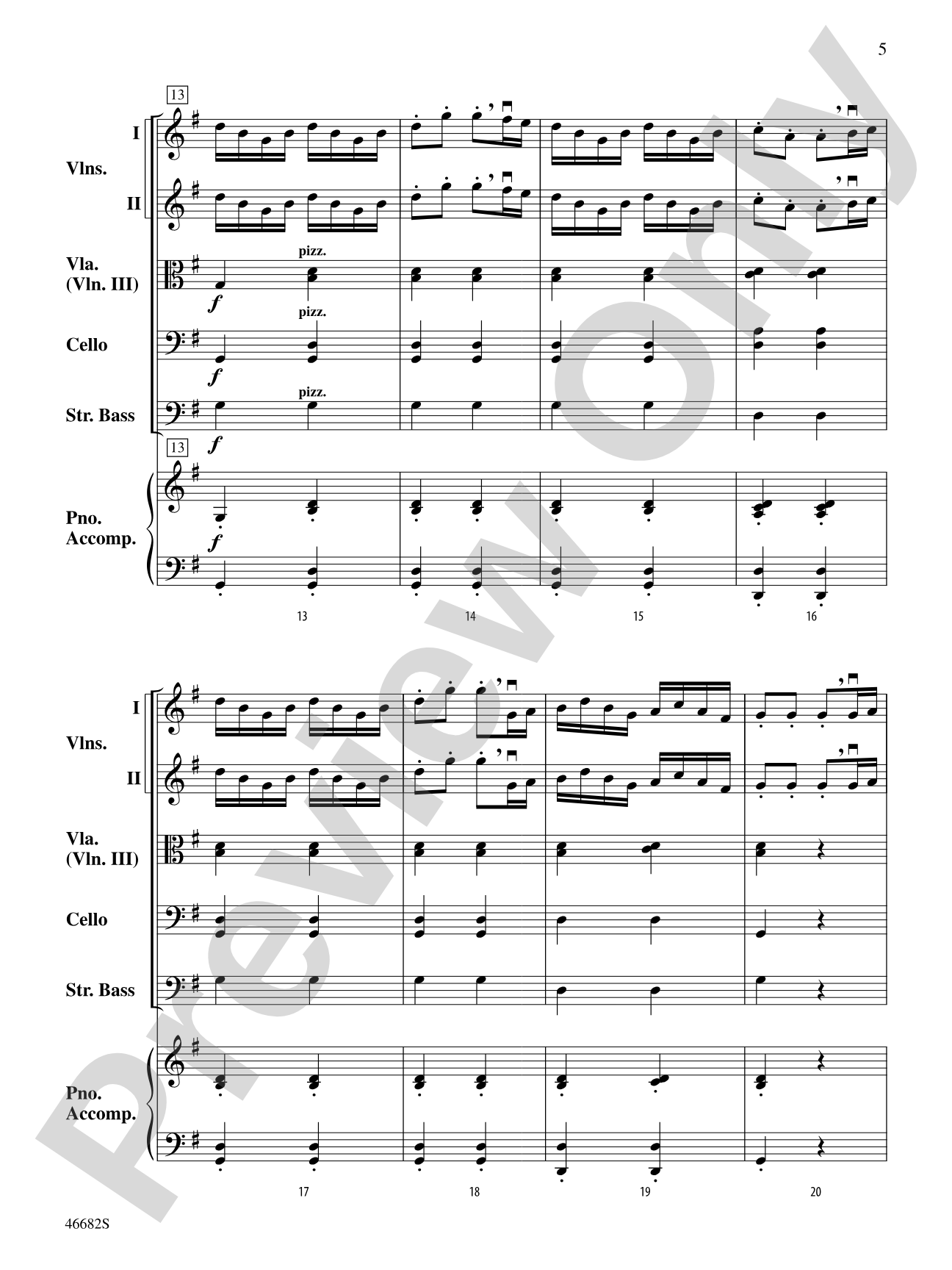 Soldier's Joy: String Orchestra Conductor Score & Parts