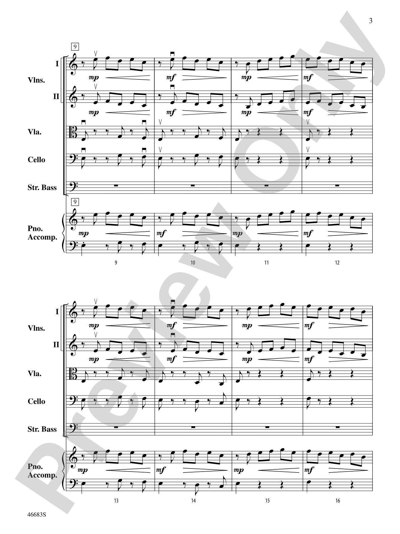 Legend of Asturias: String Orchestra Conductor Score & Parts