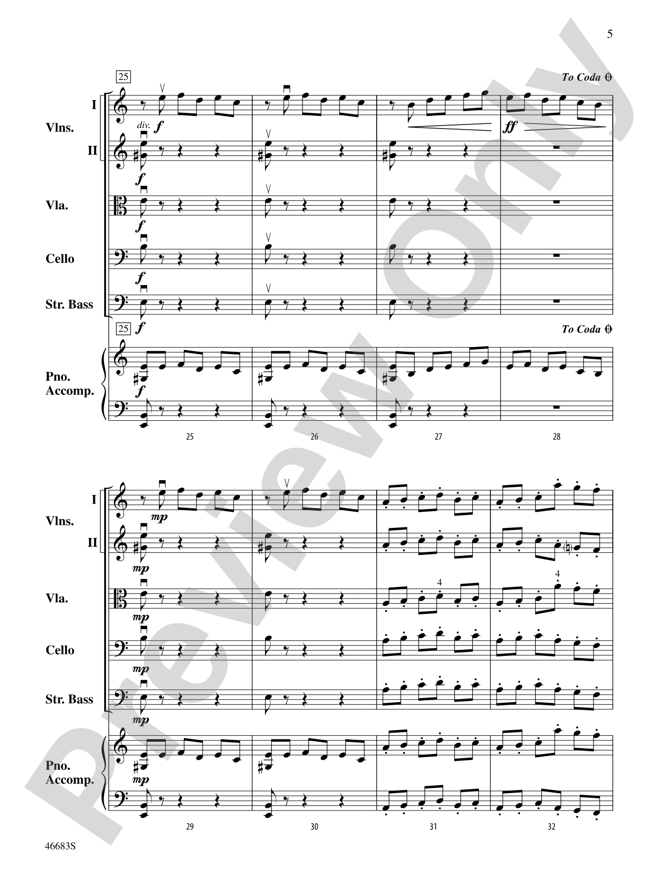 Legend of Asturias: String Orchestra Conductor Score & Parts