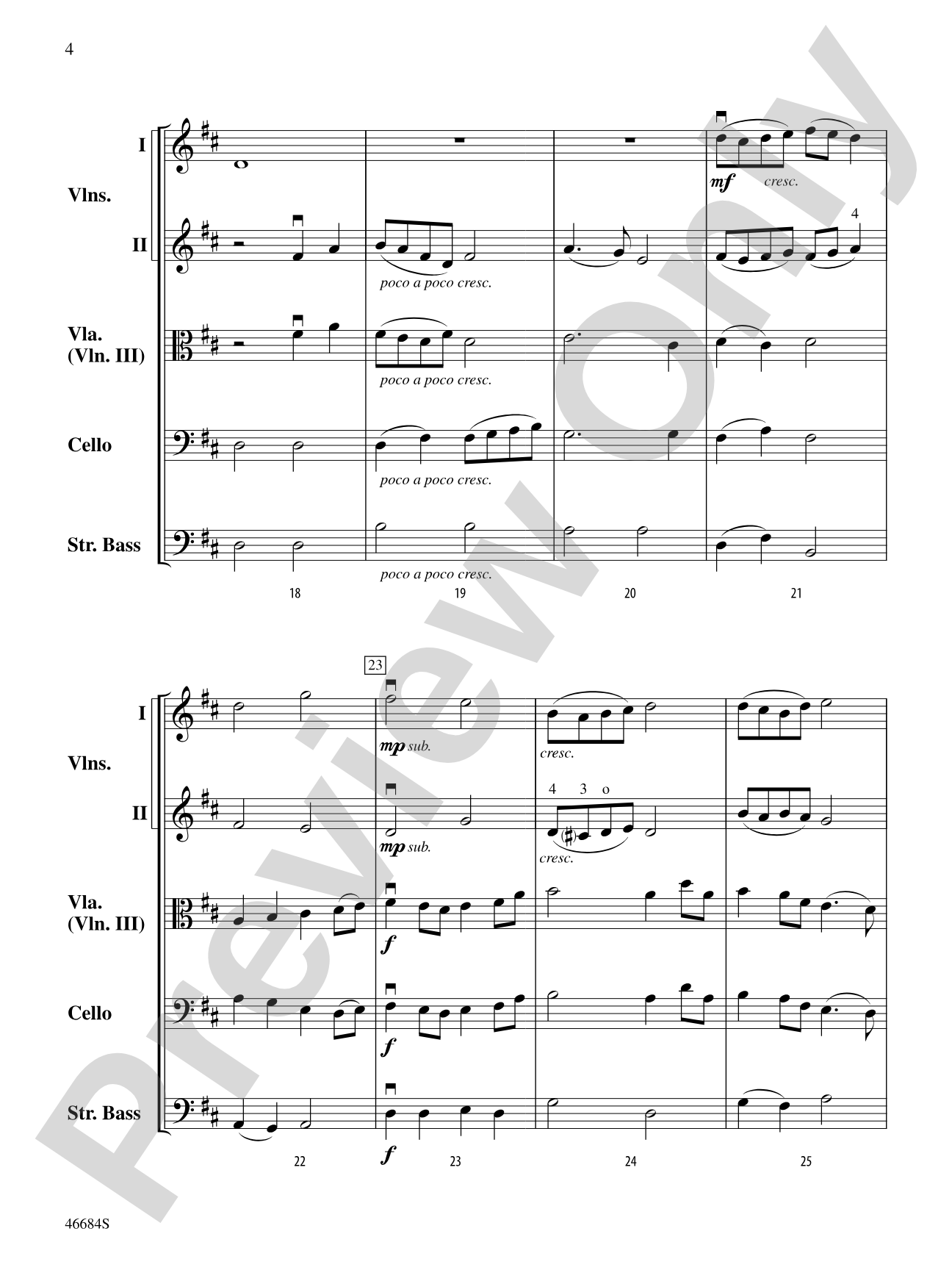 Down by the Salley Gardens: String Orchestra Conductor Score & Parts