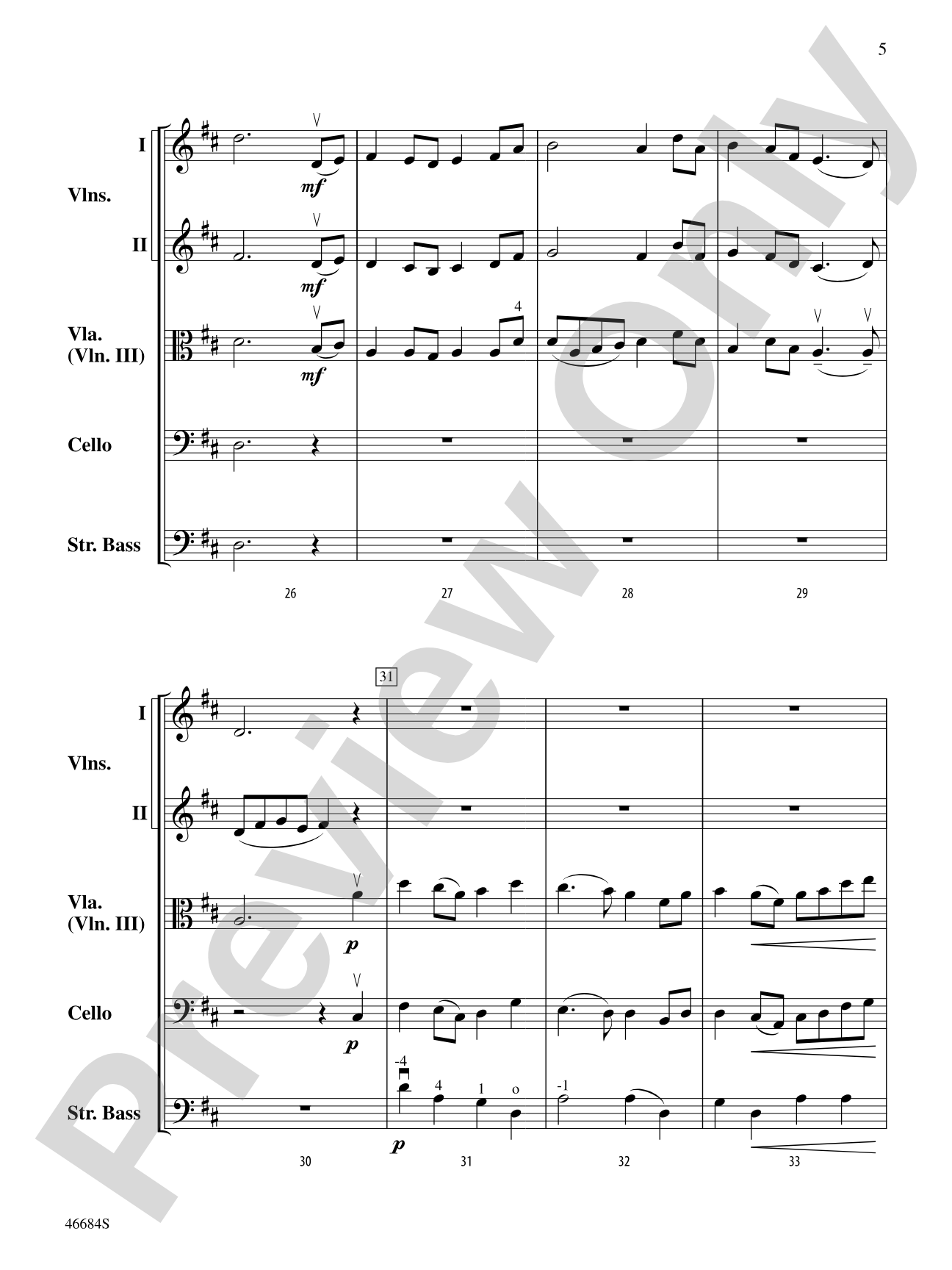 Down by the Salley Gardens: String Orchestra Conductor Score & Parts