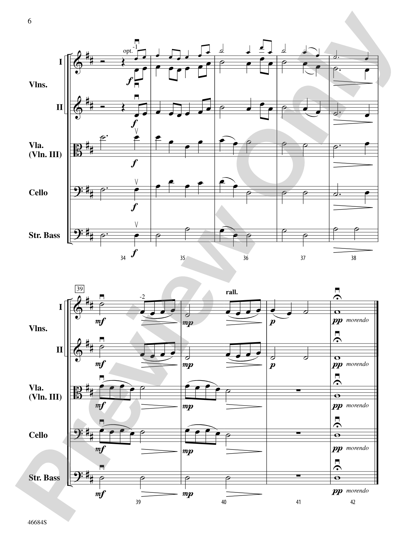 Down by the Salley Gardens: String Orchestra Conductor Score & Parts