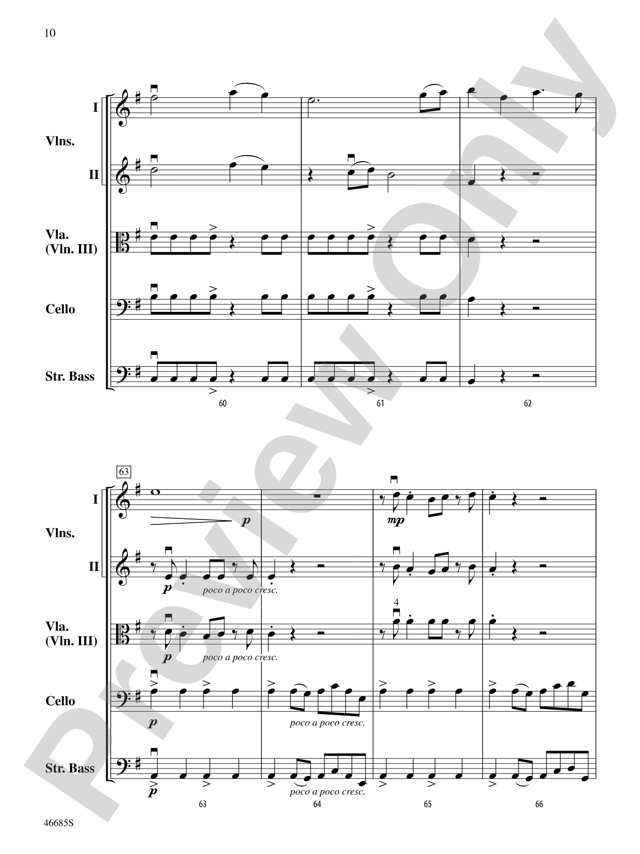 L'improviste Vignette: String Orchestra Conductor Score & Parts