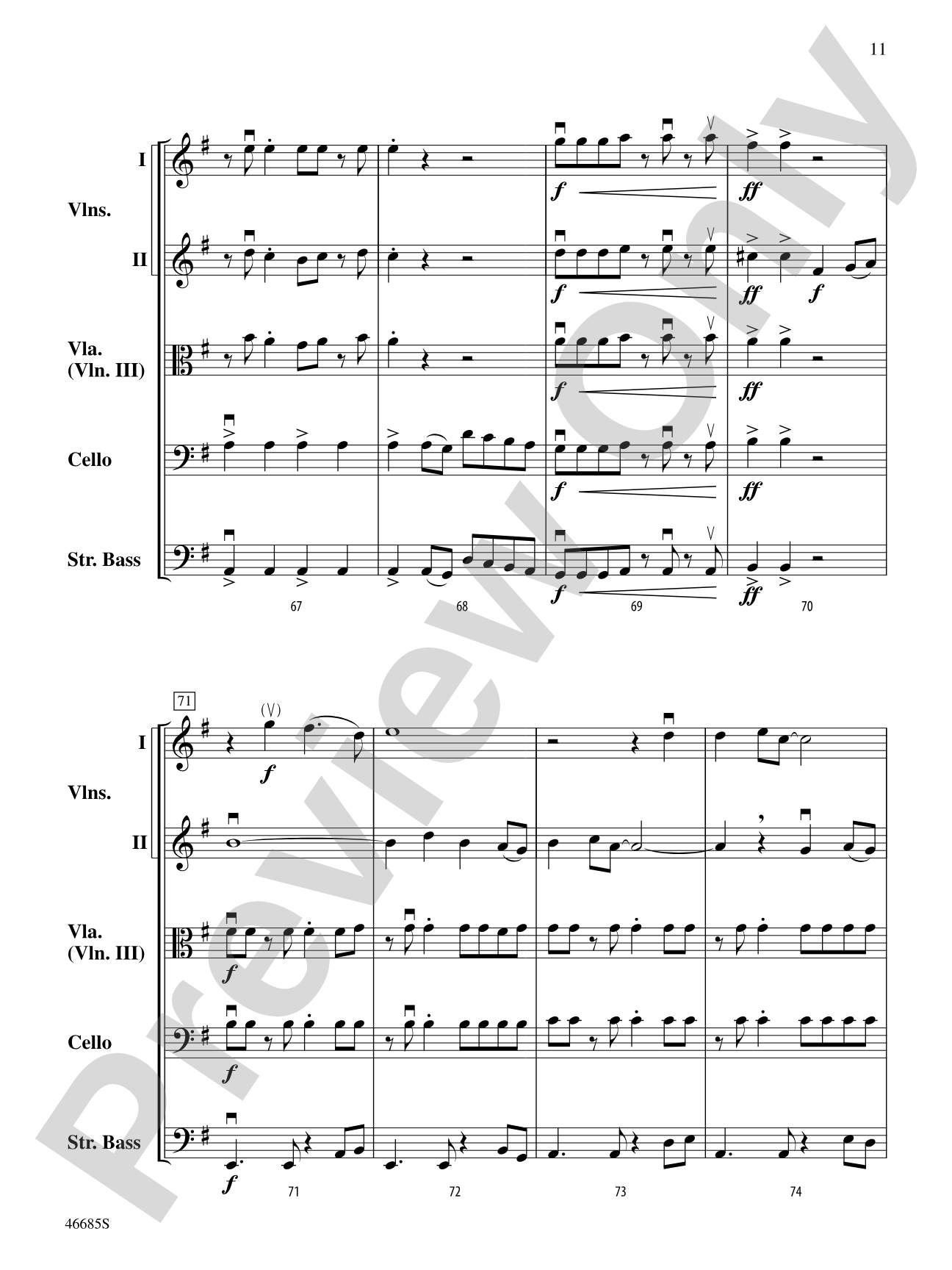 L'improviste Vignette: String Orchestra Conductor Score & Parts