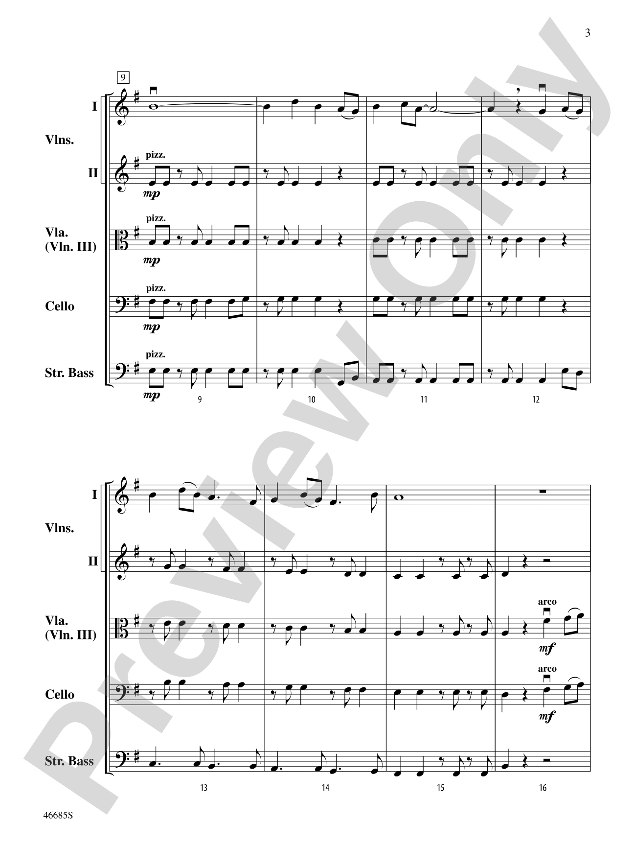 L'improviste Vignette: String Orchestra Conductor Score & Parts