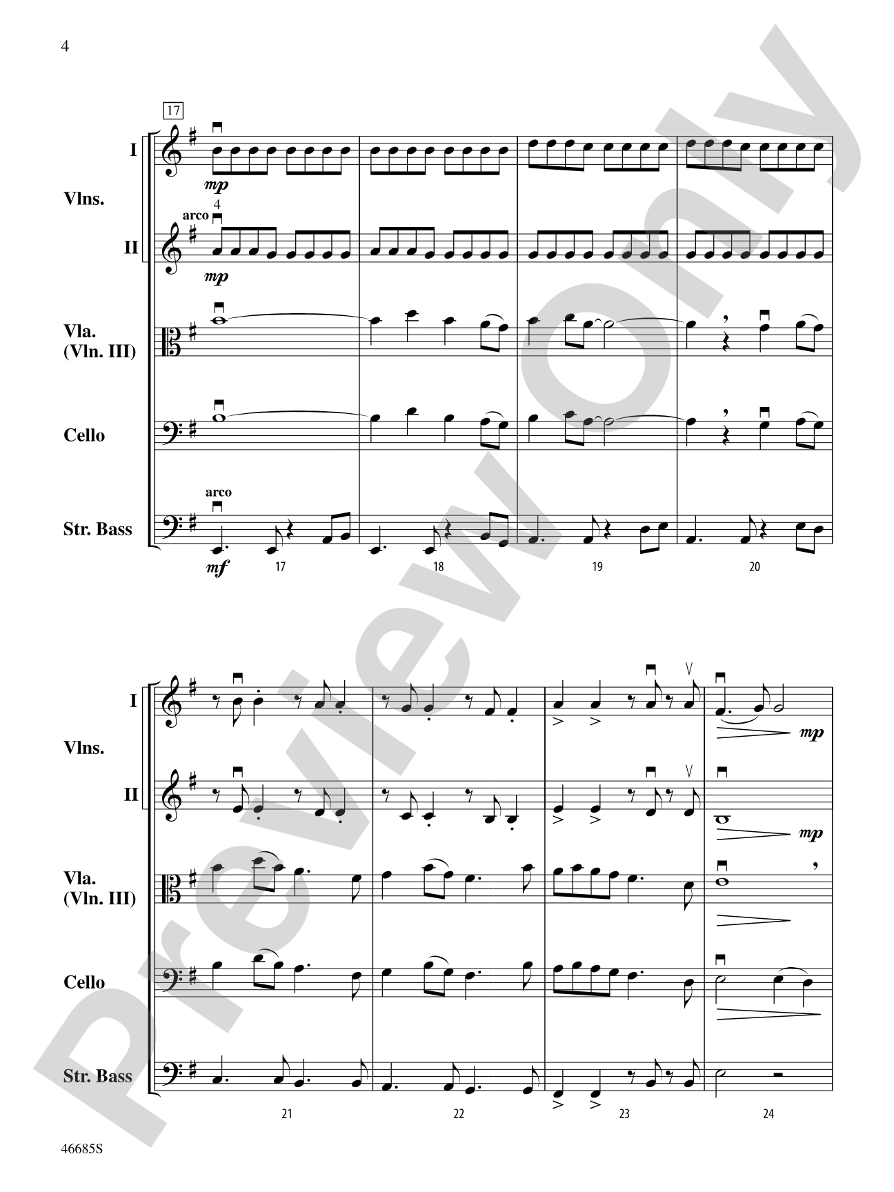 L'improviste Vignette: String Orchestra Conductor Score & Parts