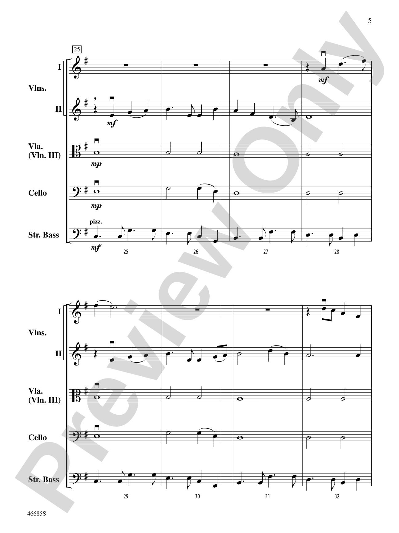 L'improviste Vignette: String Orchestra Conductor Score & Parts