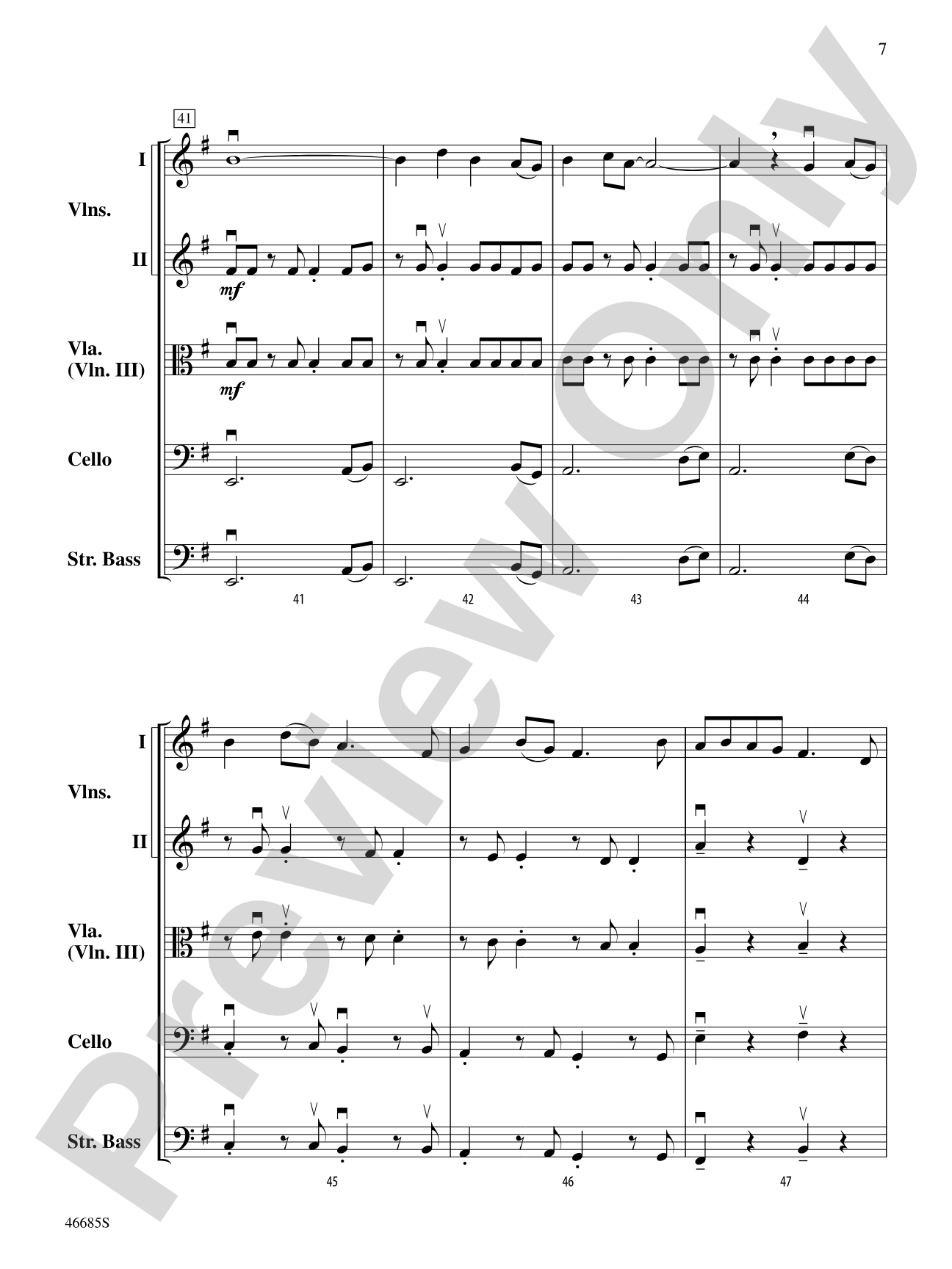 L'improviste Vignette: String Orchestra Conductor Score & Parts