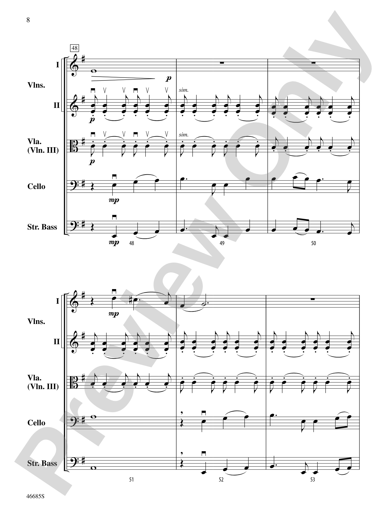 L'improviste Vignette: String Orchestra Conductor Score & Parts
