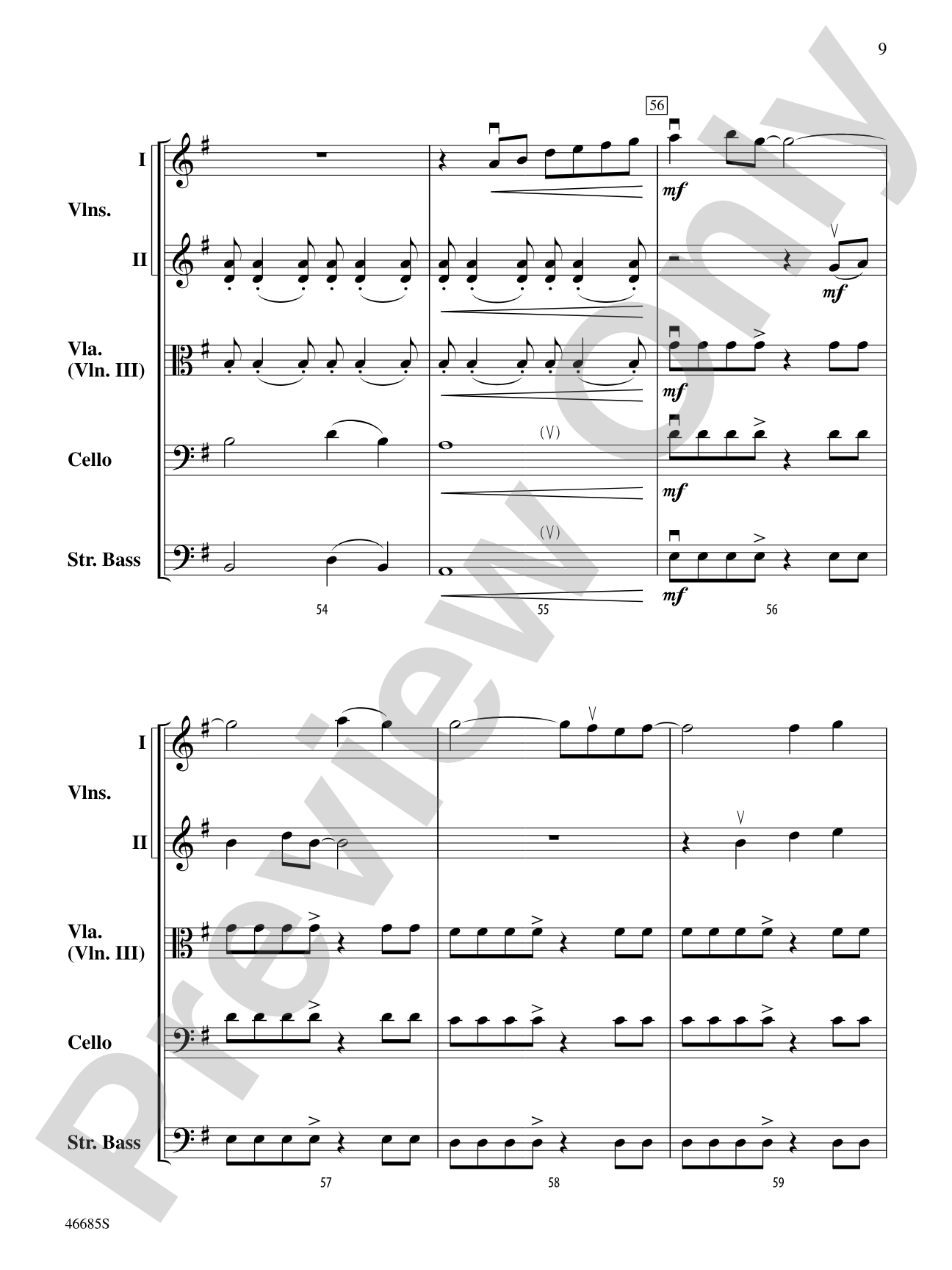 L'improviste Vignette: String Orchestra Conductor Score & Parts