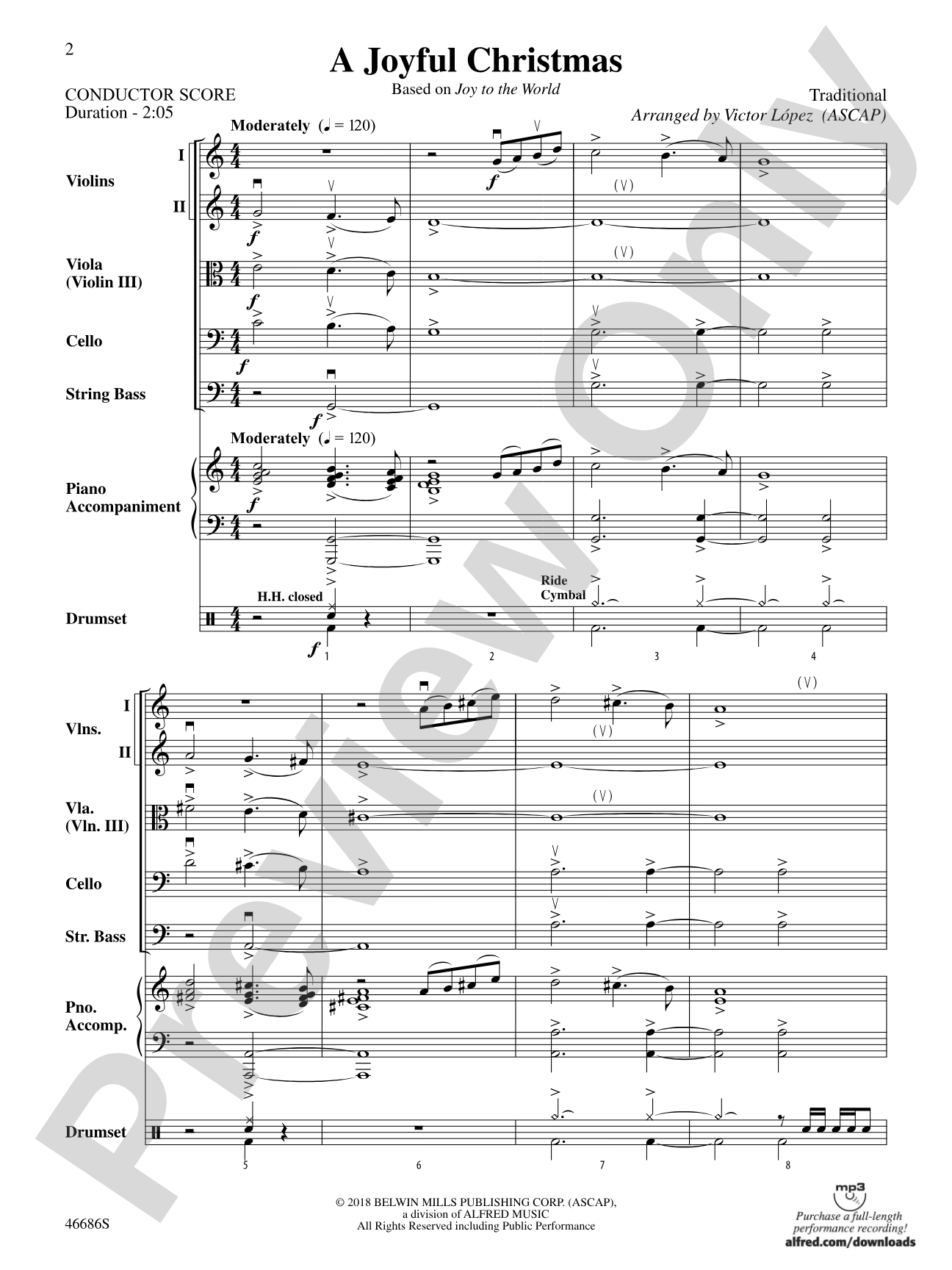 A Joyful Christmas: Score