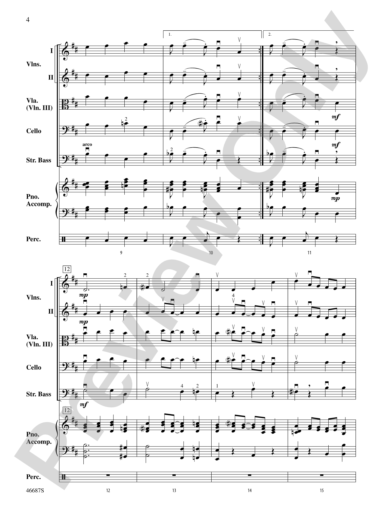 The Syncopated Clock: String Orchestra Conductor Score & Parts