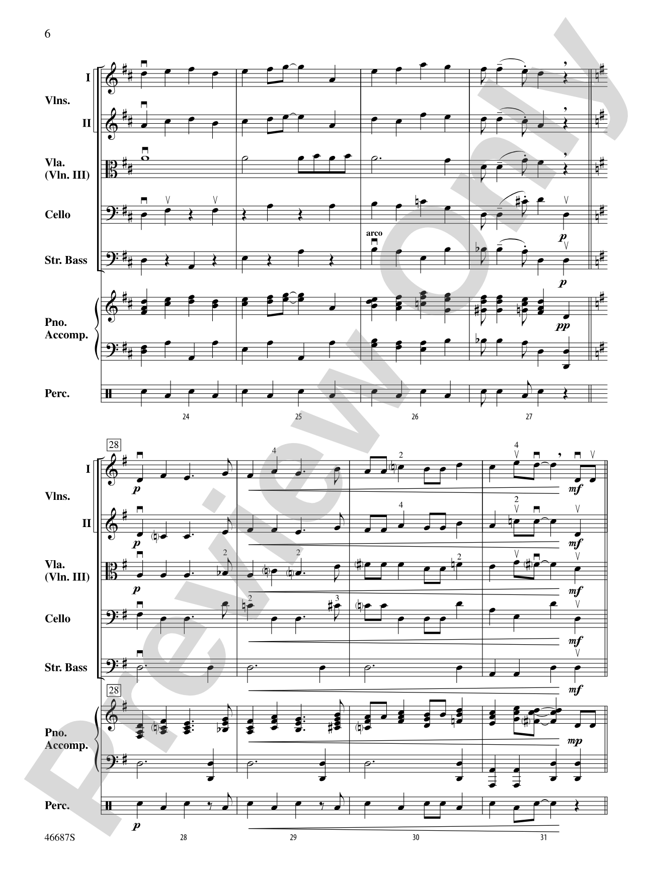 The Syncopated Clock: String Orchestra Conductor Score & Parts