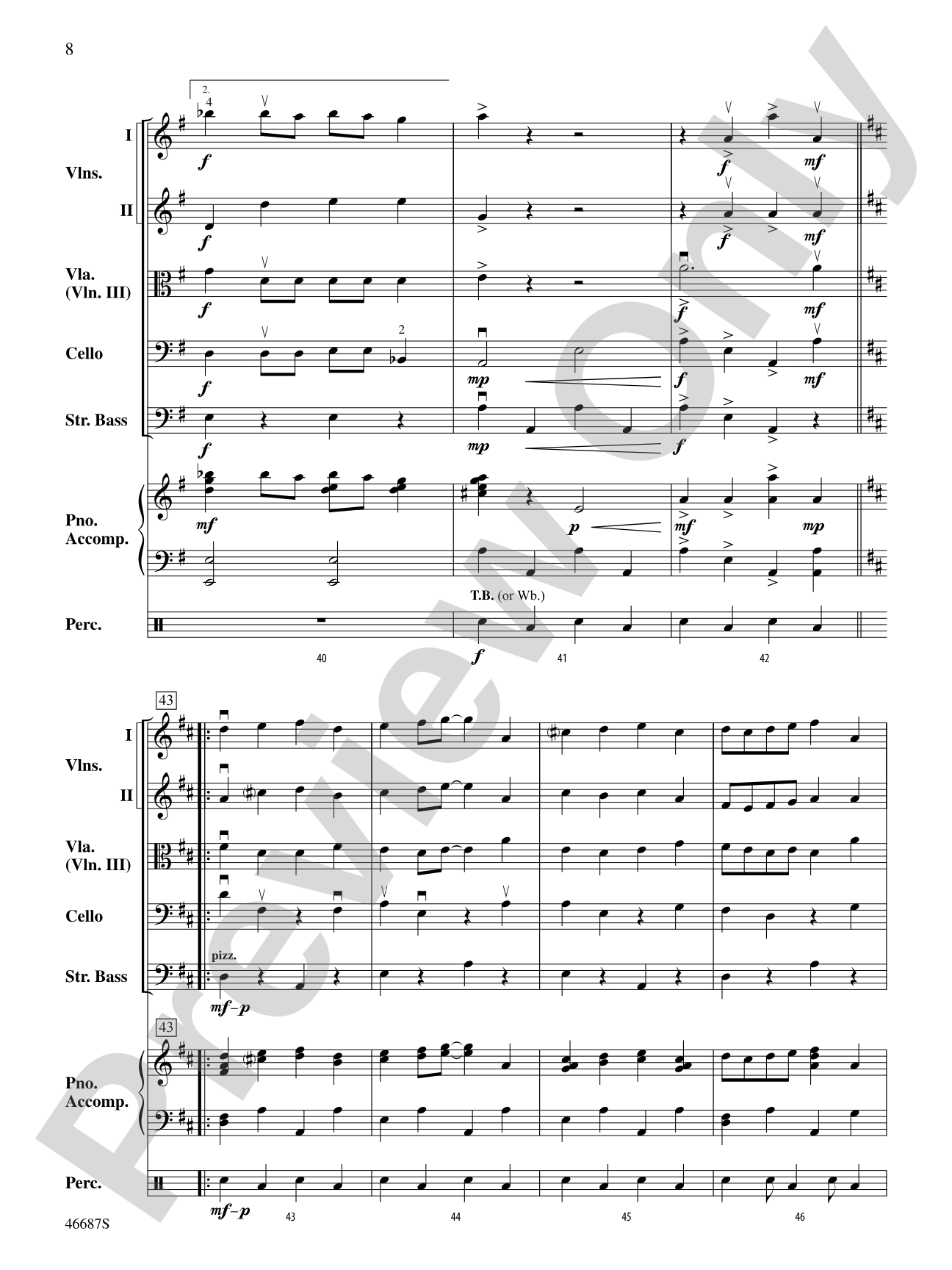 The Syncopated Clock: String Orchestra Conductor Score & Parts