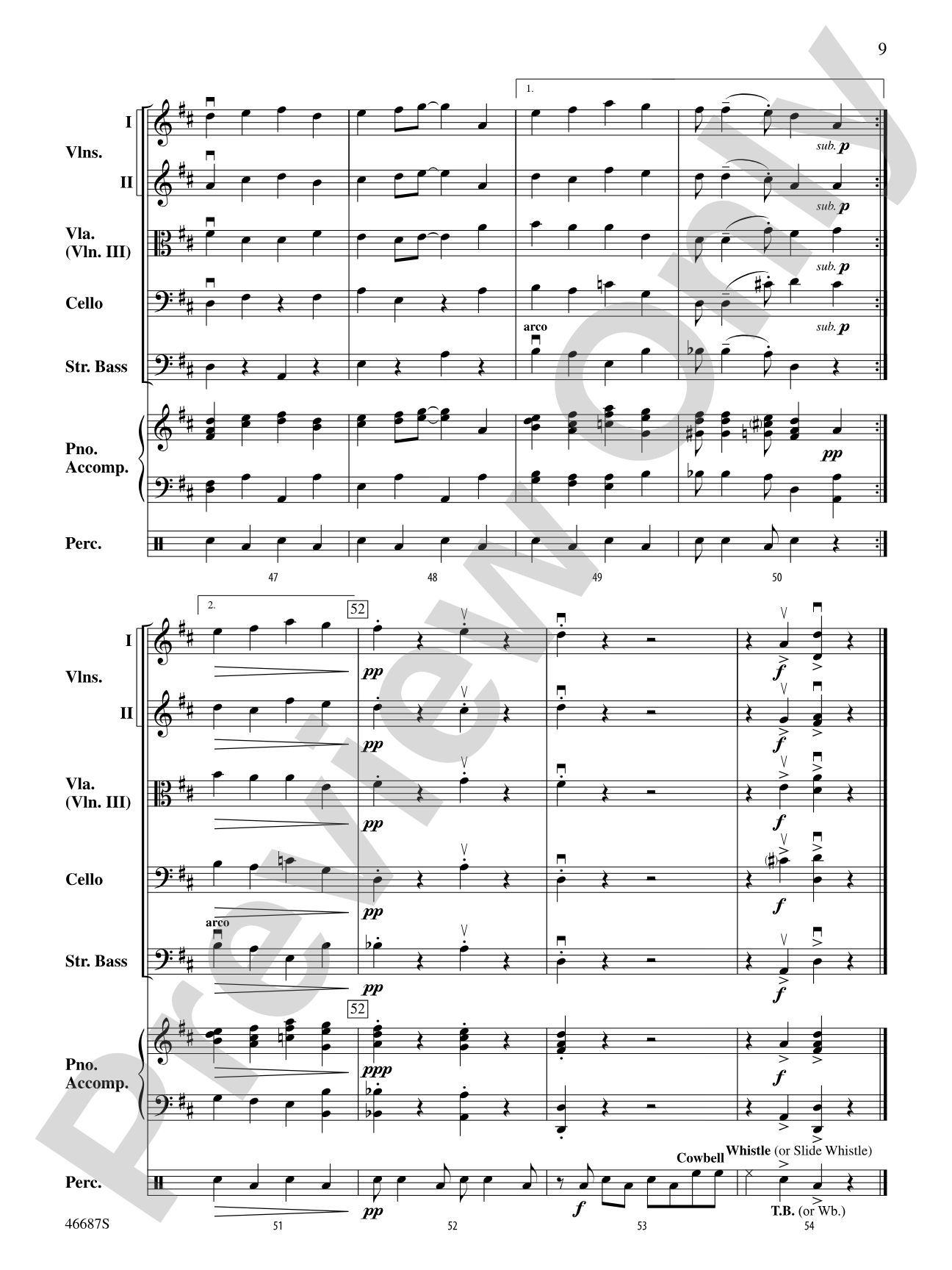 The Syncopated Clock: String Orchestra Conductor Score & Parts