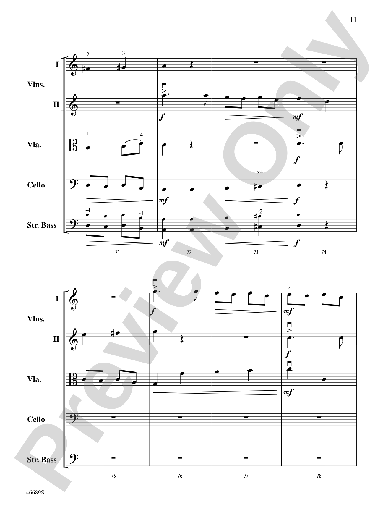 Presto: String Orchestra Conductor Score & Parts