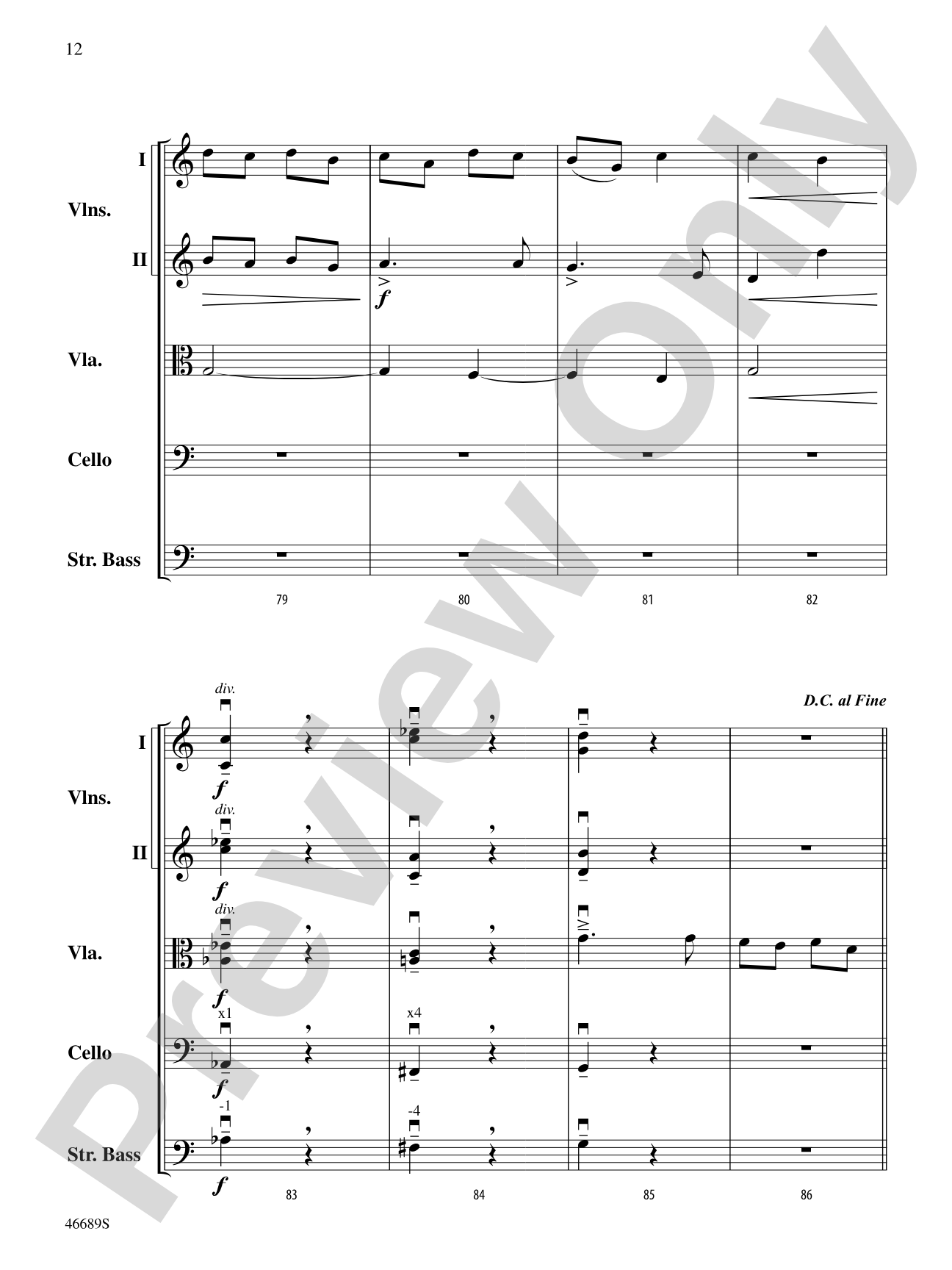 Presto: String Orchestra Conductor Score & Parts