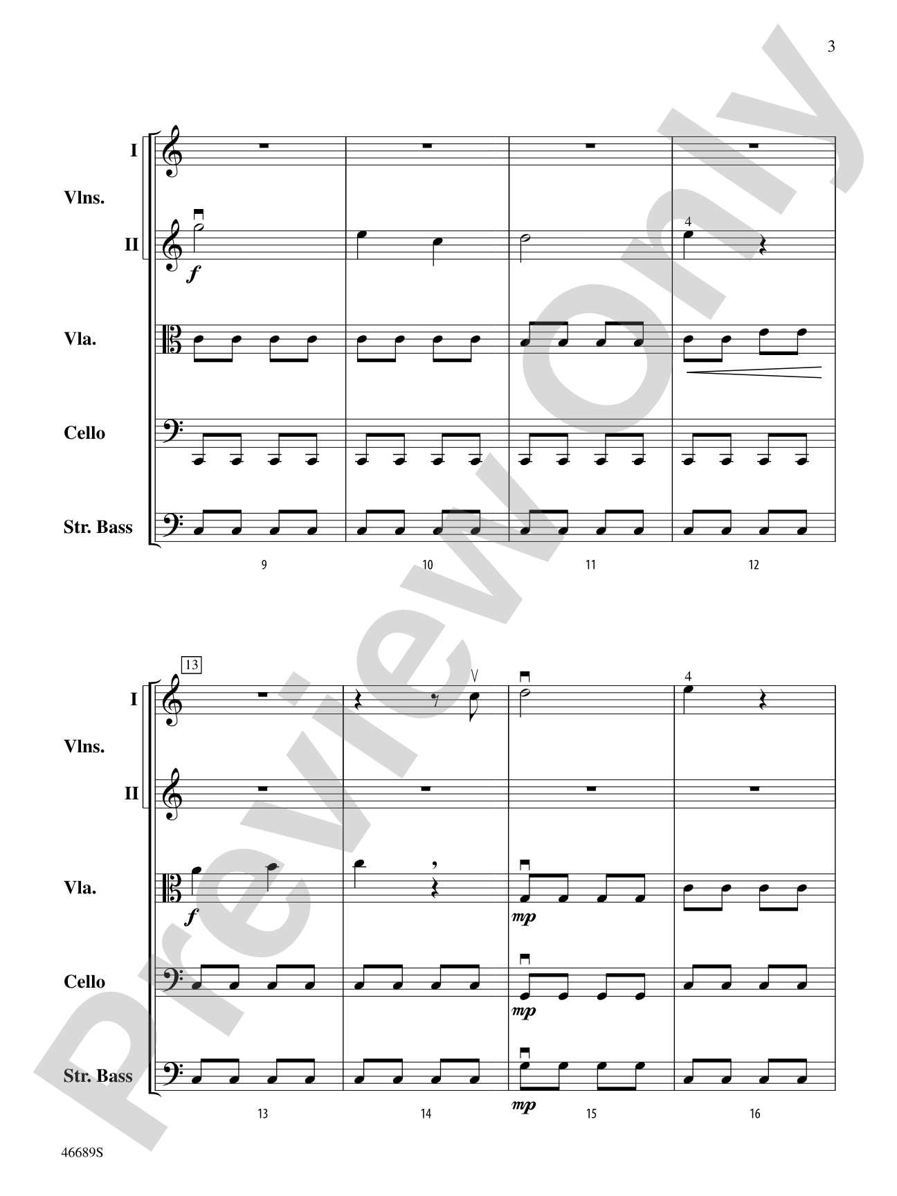 Presto: String Orchestra Conductor Score & Parts