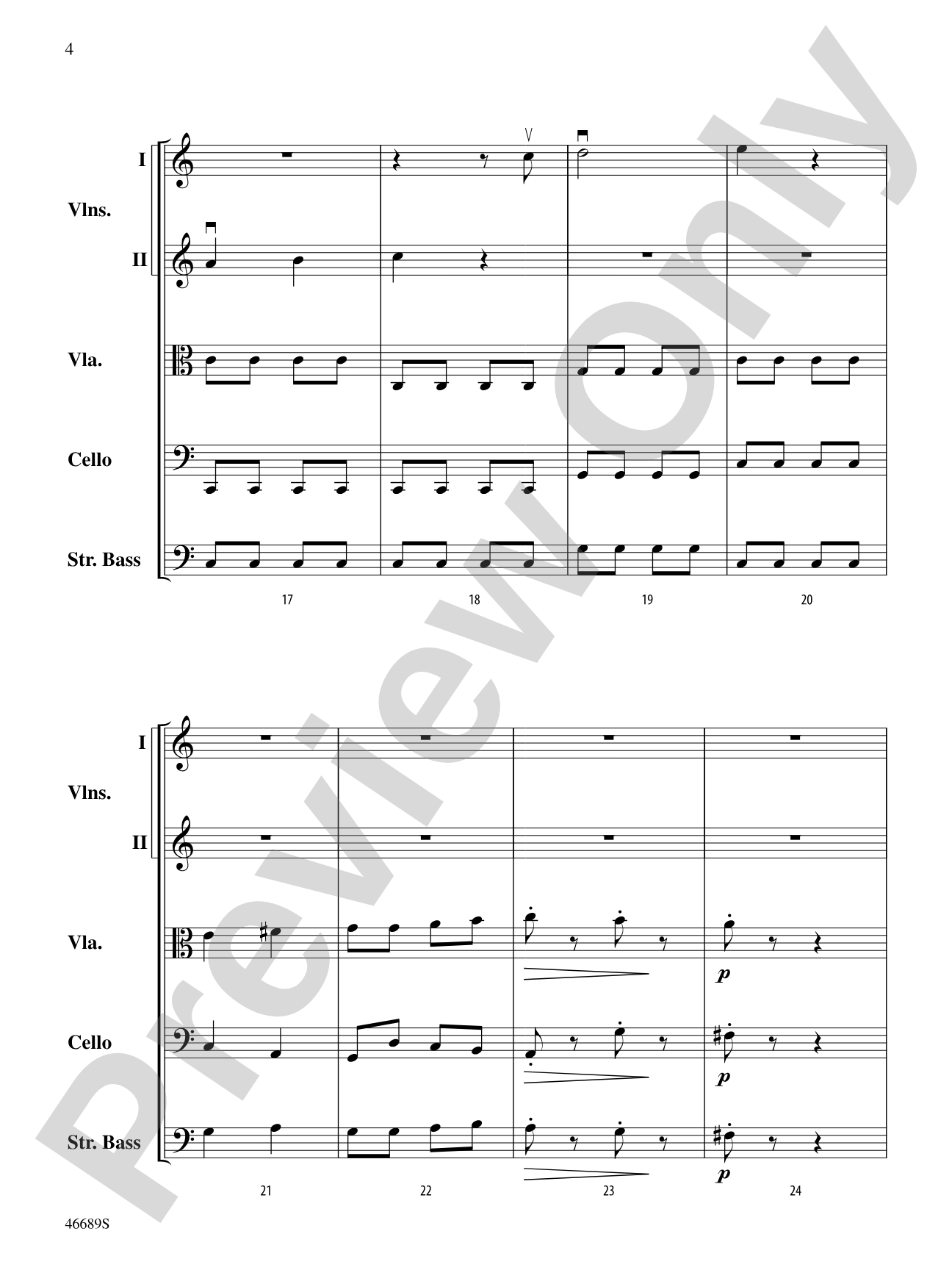 Presto: String Orchestra Conductor Score & Parts