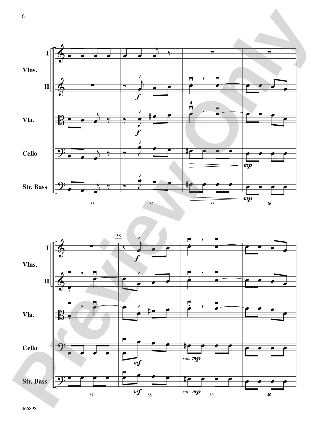 Presto: String Orchestra Conductor Score & Parts