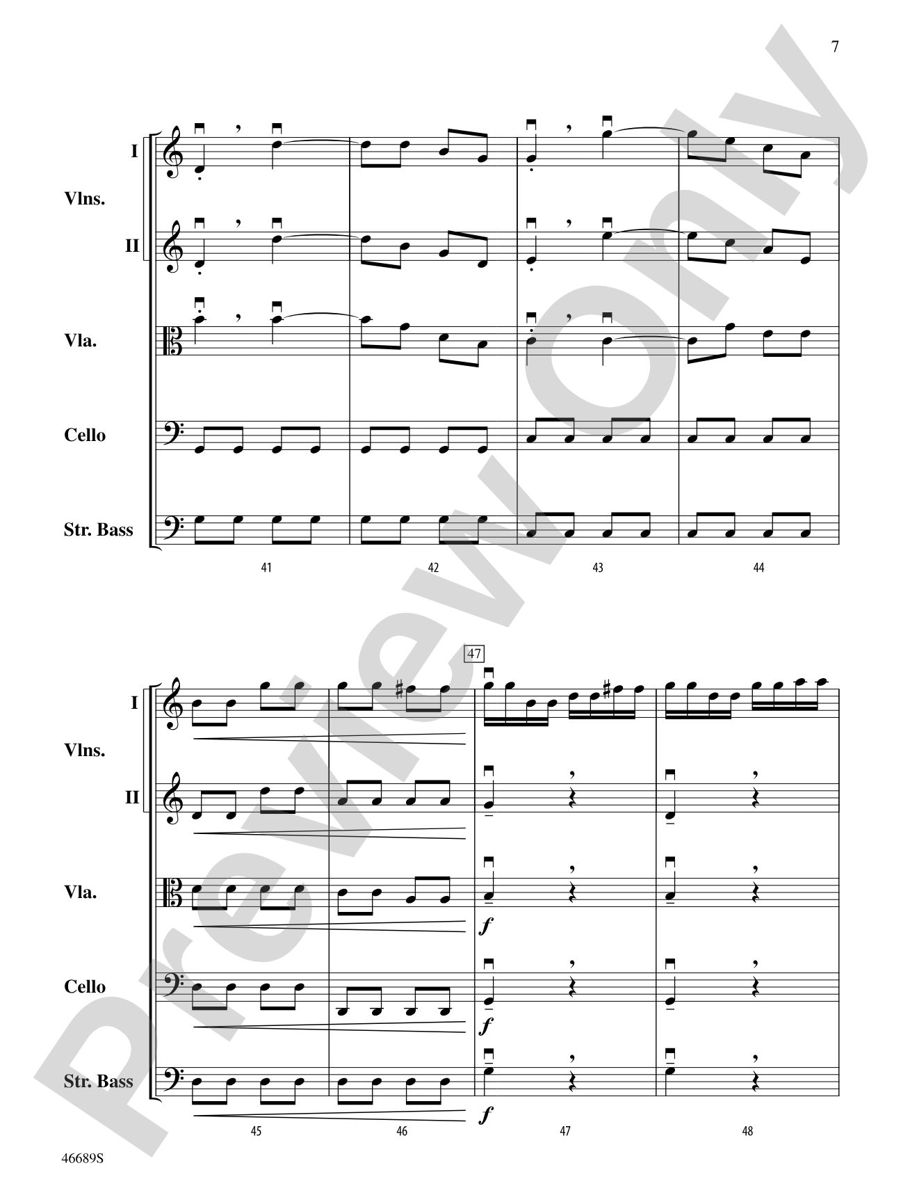 Presto: String Orchestra Conductor Score & Parts