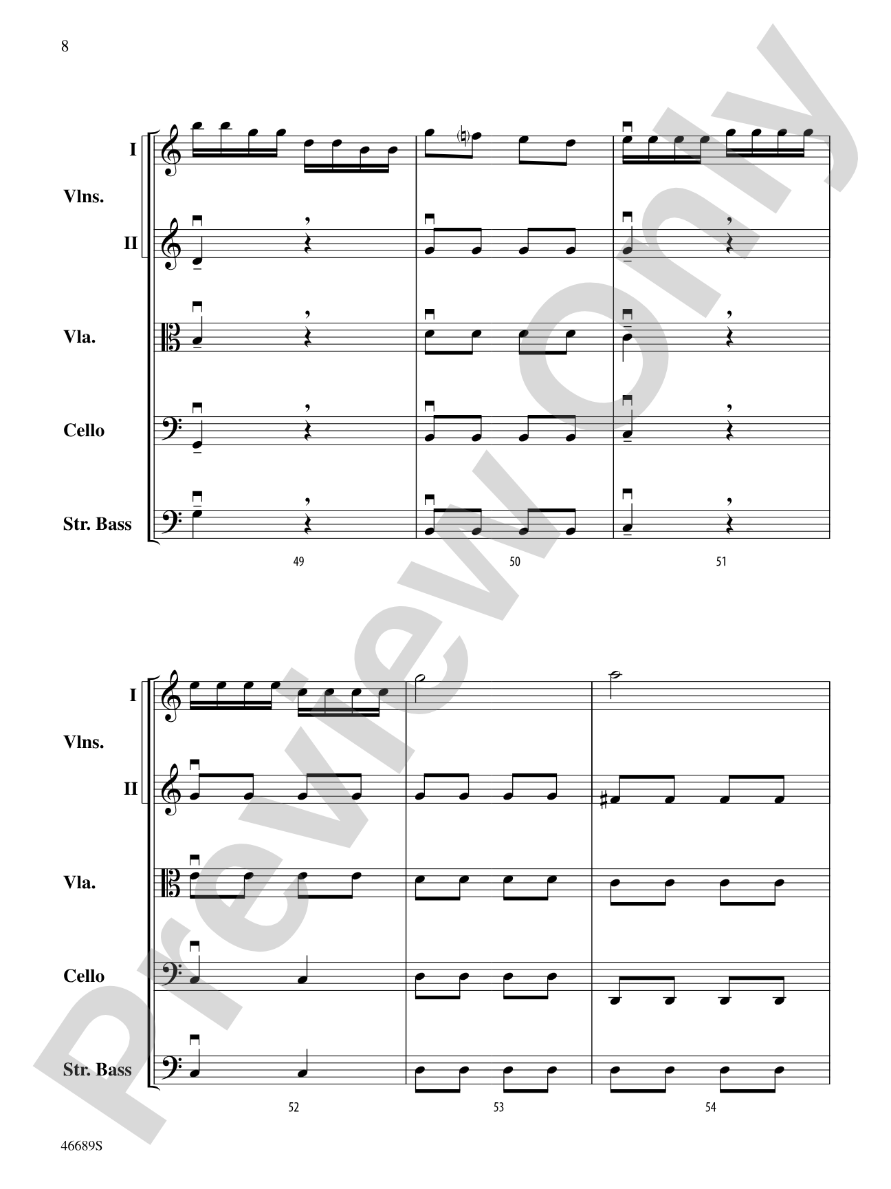 Presto: String Orchestra Conductor Score & Parts