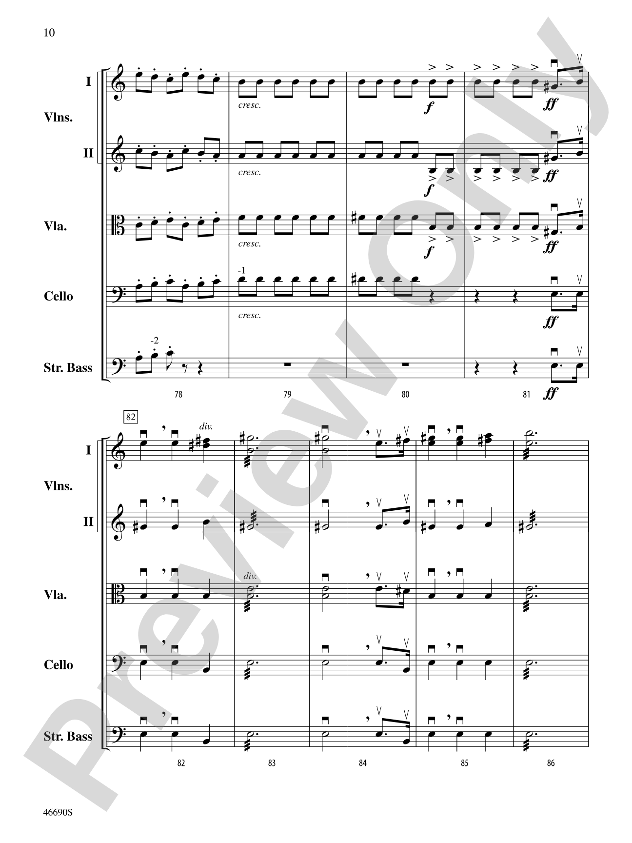 Symphony No. 5 in C Minor, Op. 67: String Orchestra Conductor Score & Parts