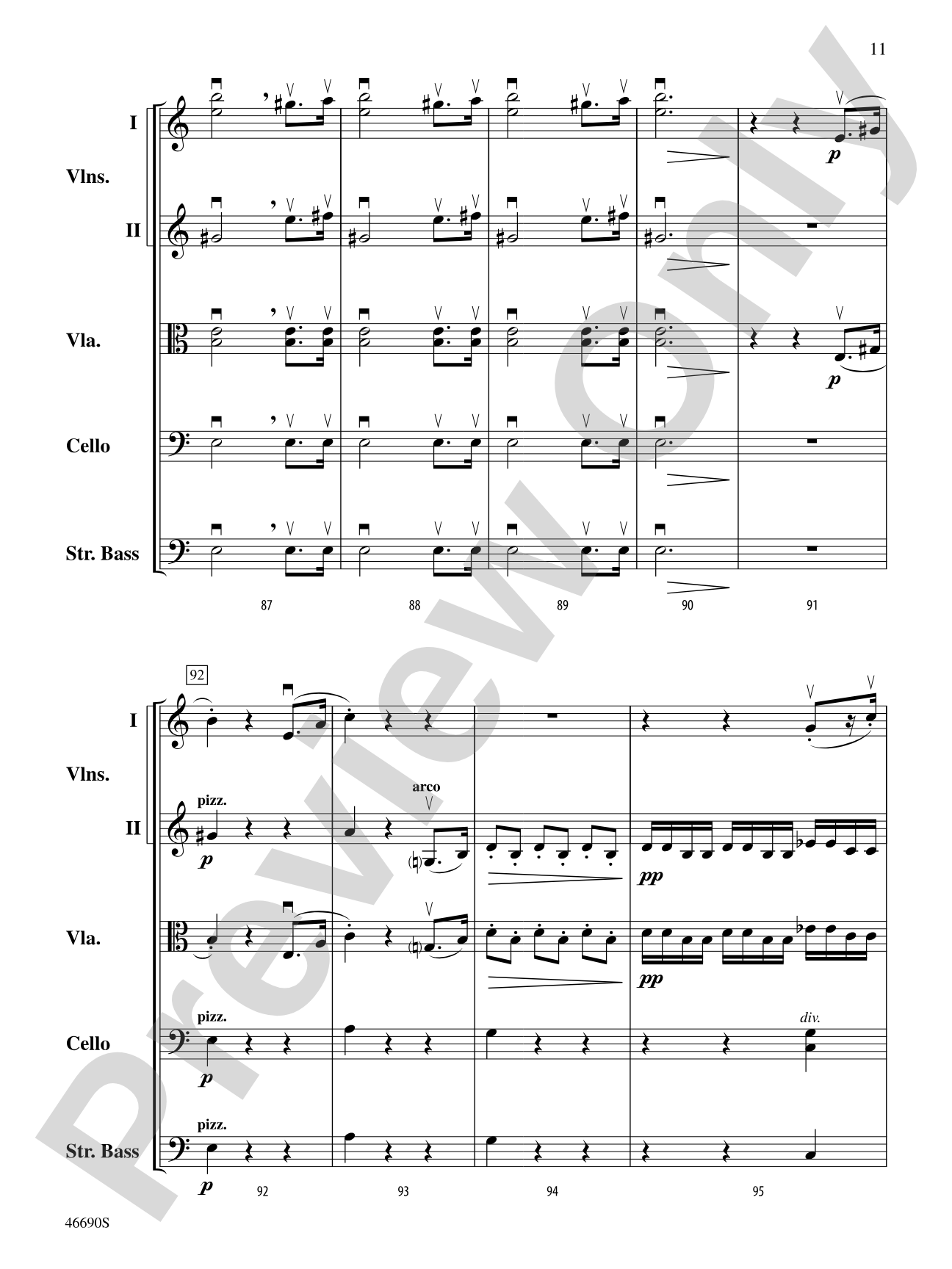 Symphony No. 5 in C Minor, Op. 67: String Orchestra Conductor Score & Parts