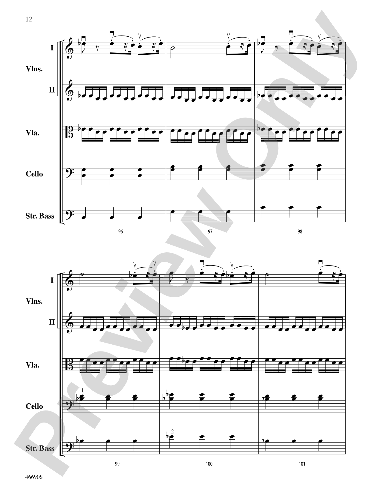 Symphony No. 5 in C Minor, Op. 67: String Orchestra Conductor Score & Parts