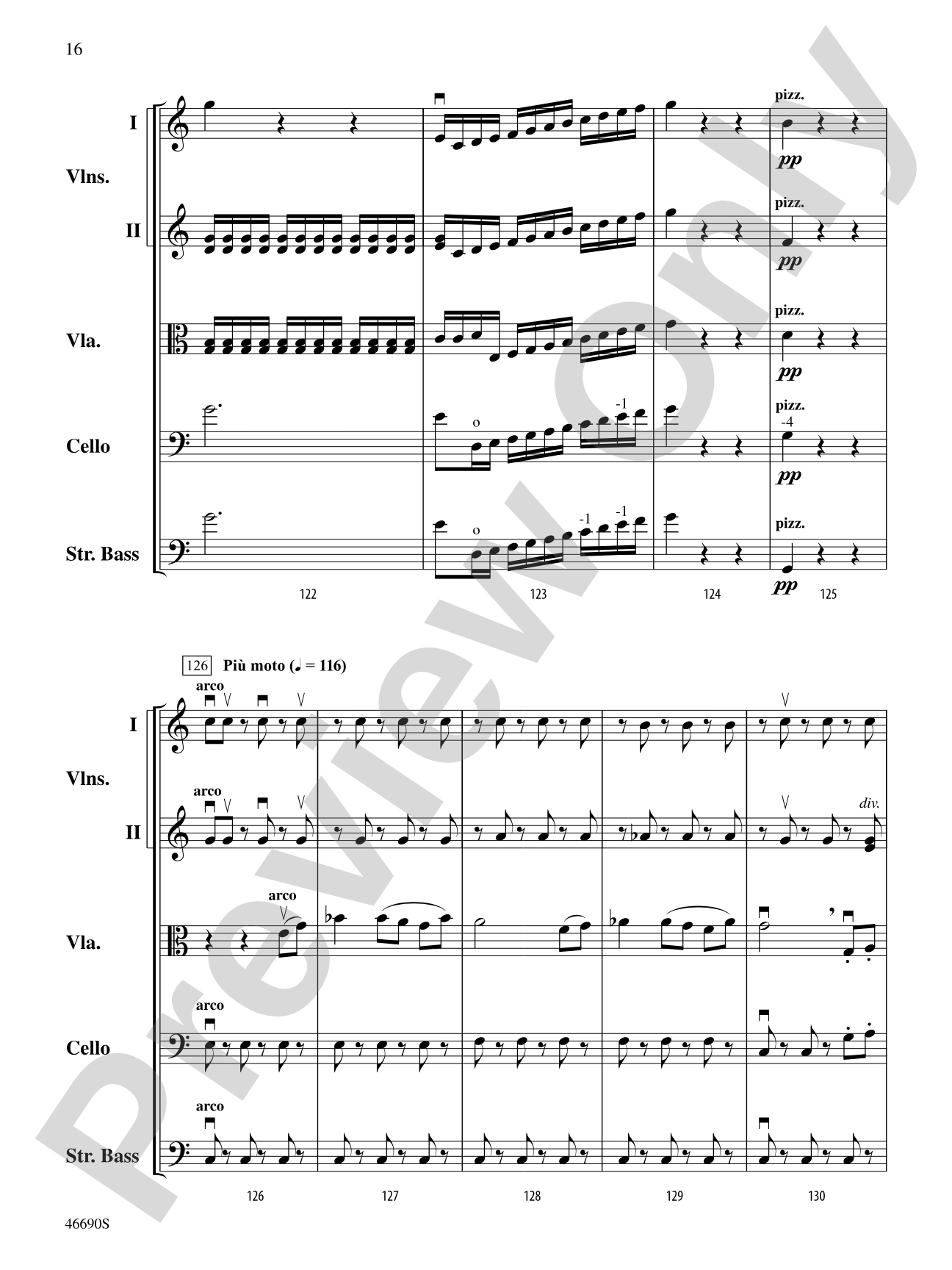 Symphony No. 5 in C Minor, Op. 67: String Orchestra Conductor Score & Parts