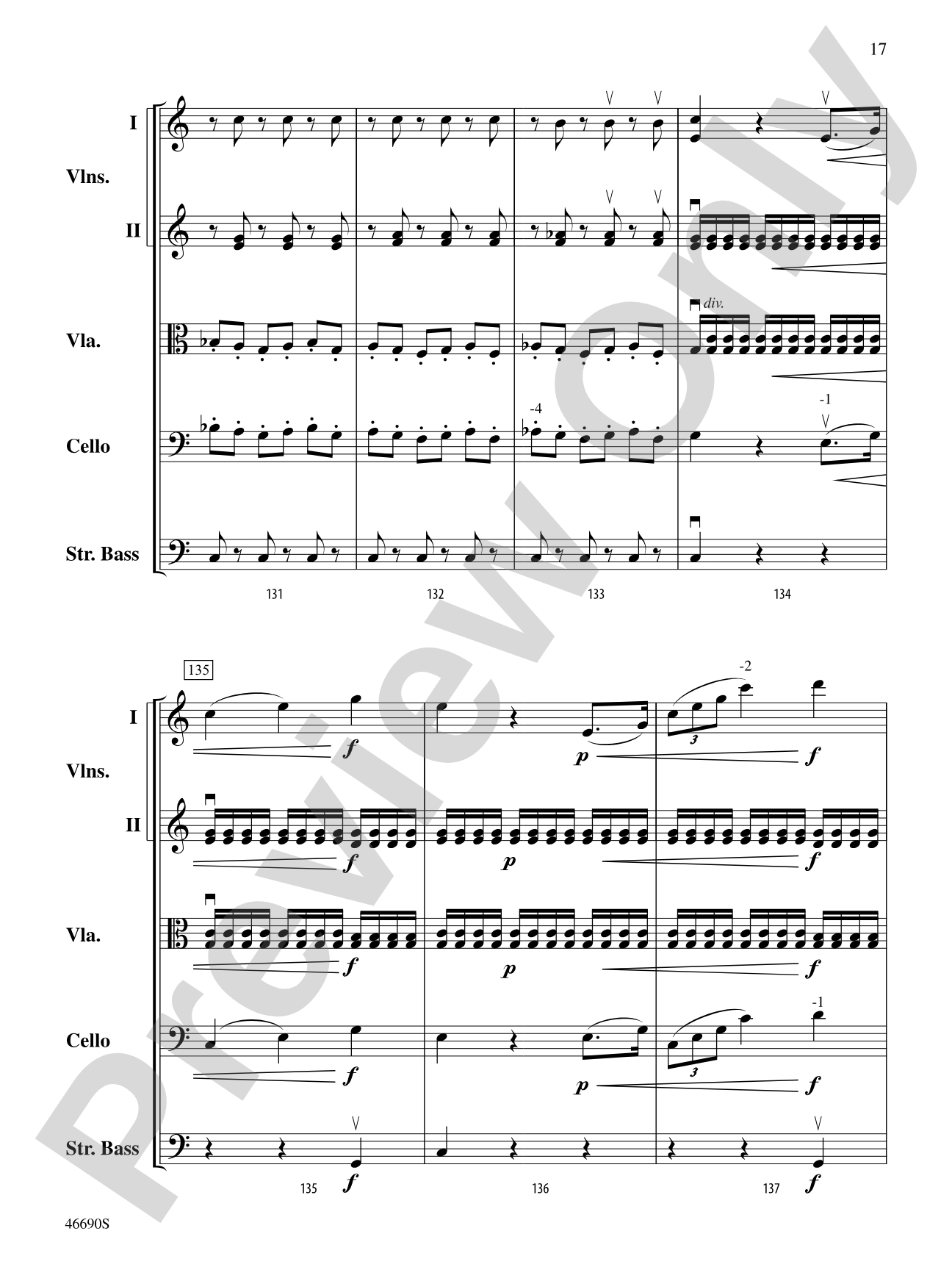 Symphony No. 5 in C Minor, Op. 67: String Orchestra Conductor Score & Parts