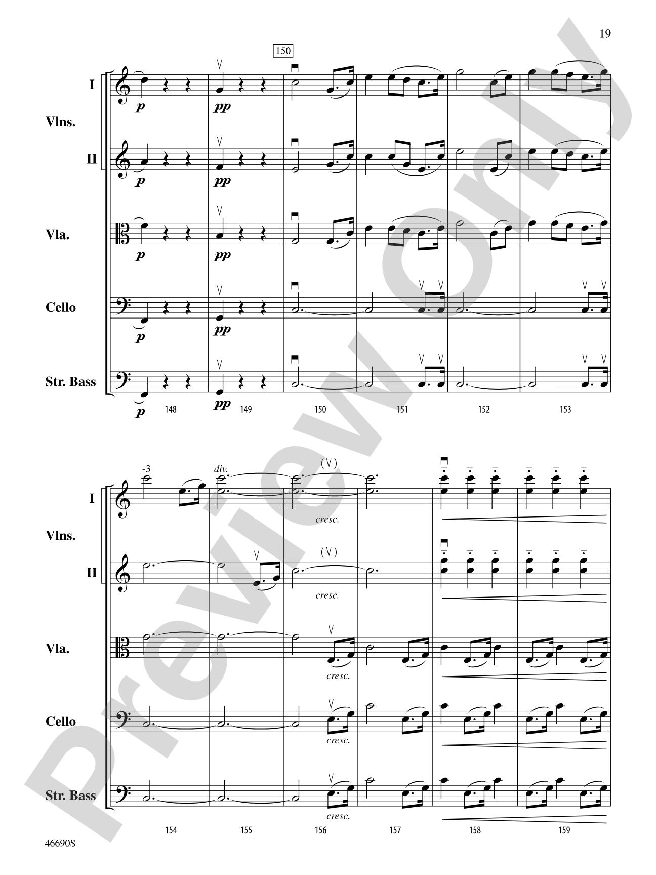 Symphony No. 5 in C Minor, Op. 67: String Orchestra Conductor Score & Parts