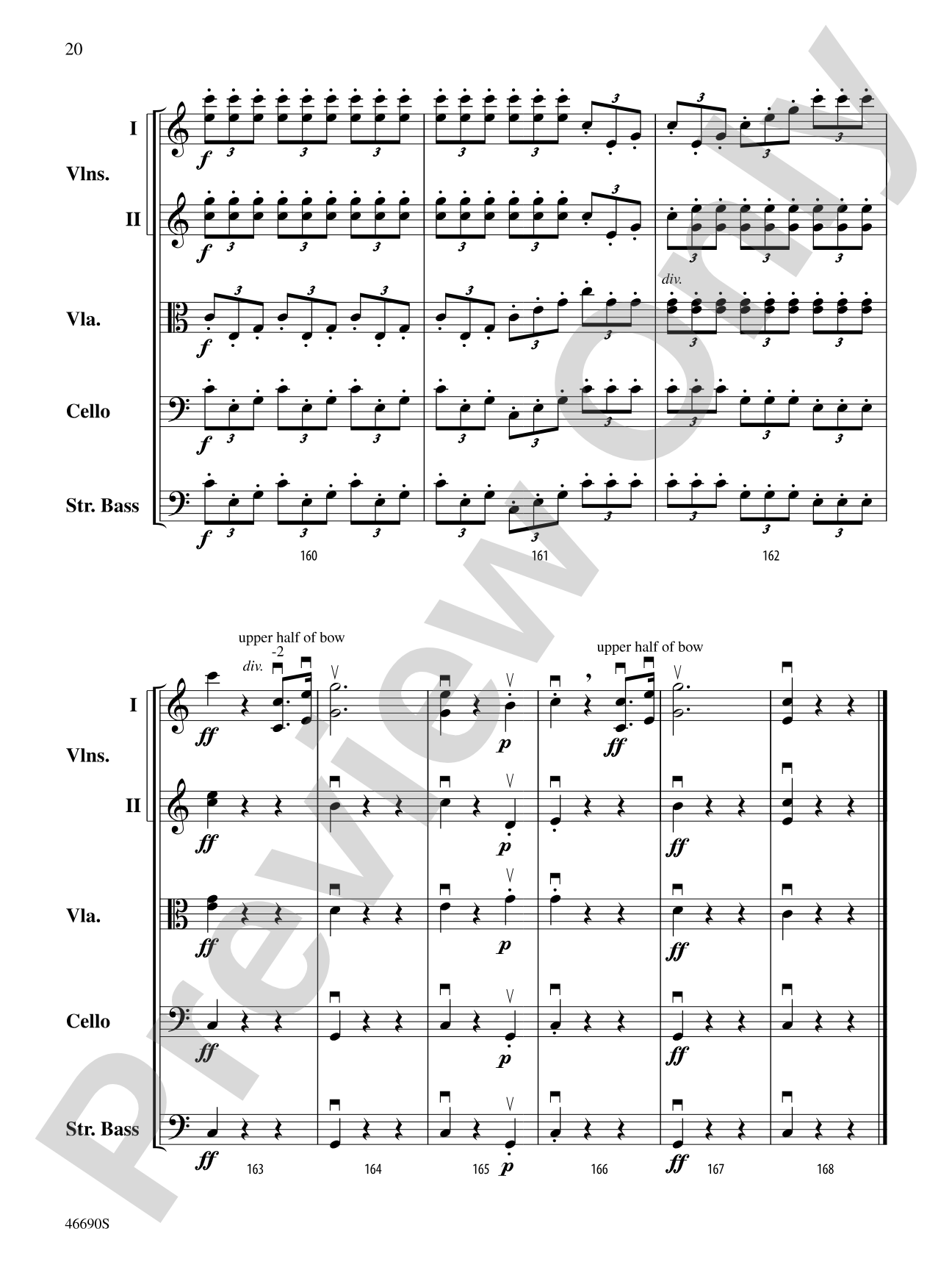 Symphony No. 5 in C Minor, Op. 67: String Orchestra Conductor Score & Parts