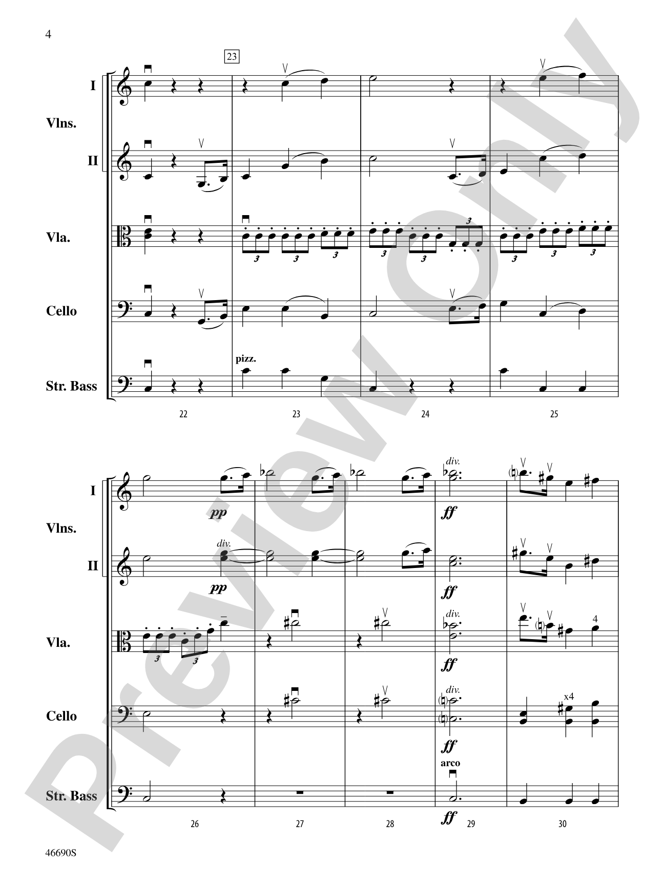 Symphony No. 5 in C Minor, Op. 67: String Orchestra Conductor Score & Parts