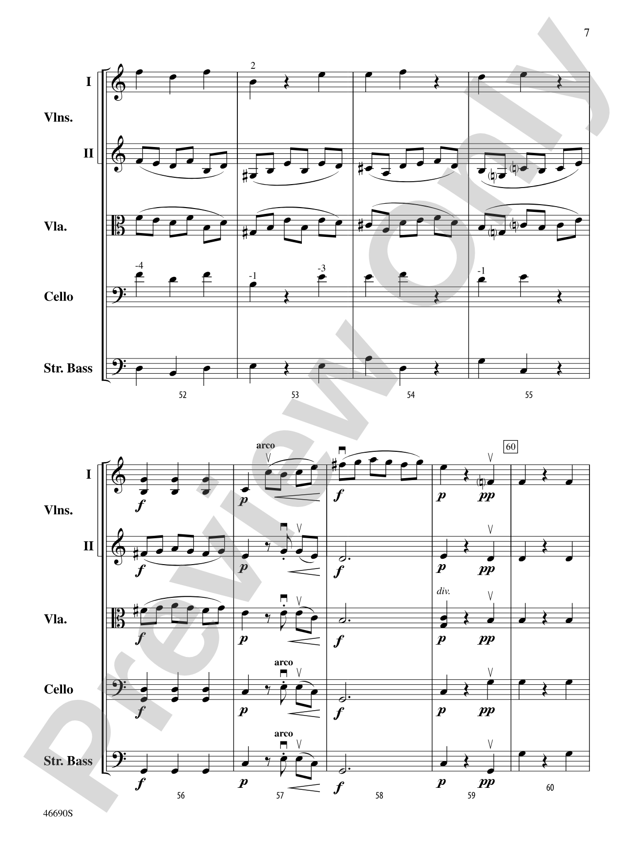 Symphony No. 5 in C Minor, Op. 67: String Orchestra Conductor Score & Parts