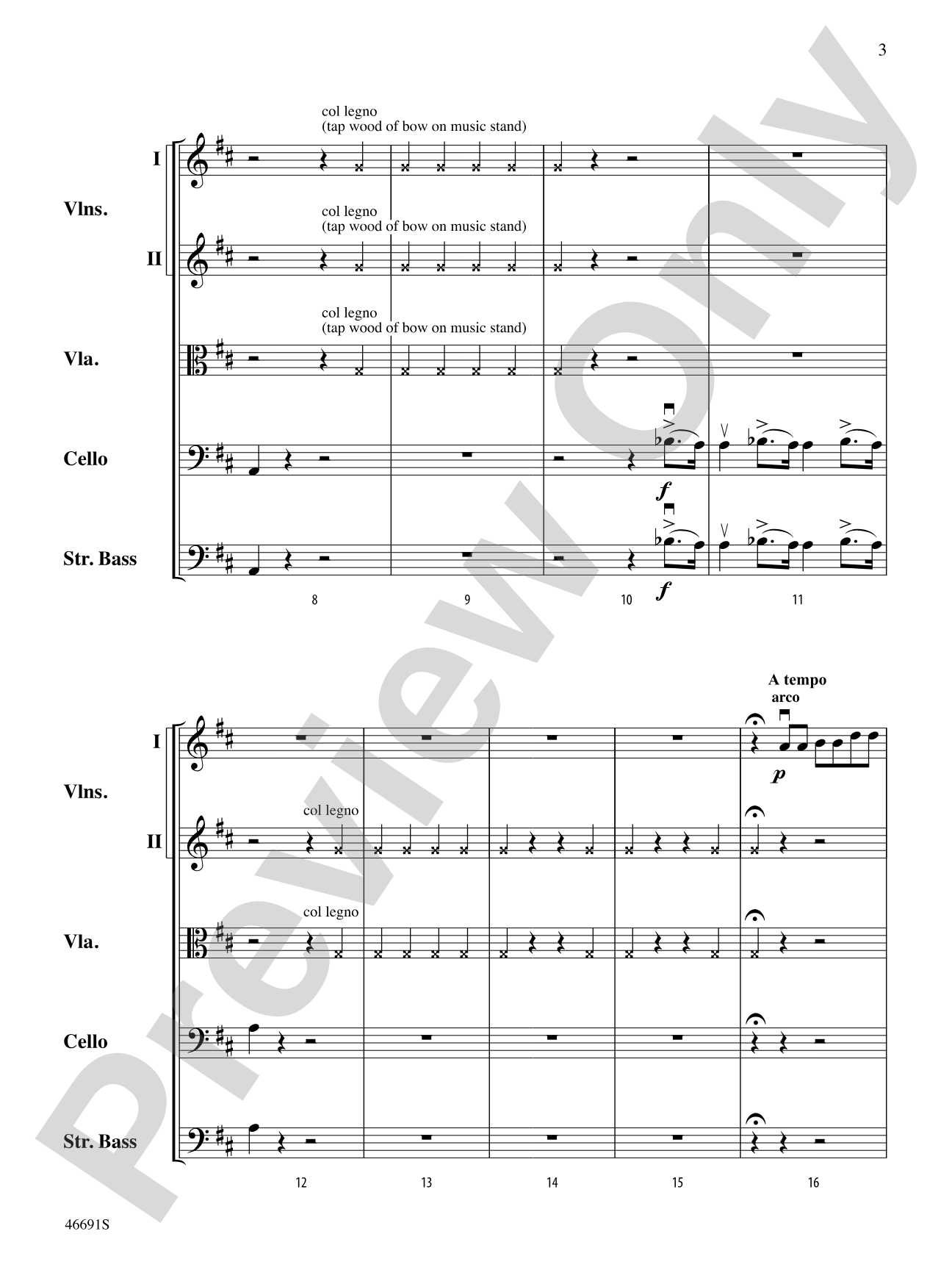 Overture to Il signor Bruschino: String Orchestra Conductor Score & Parts