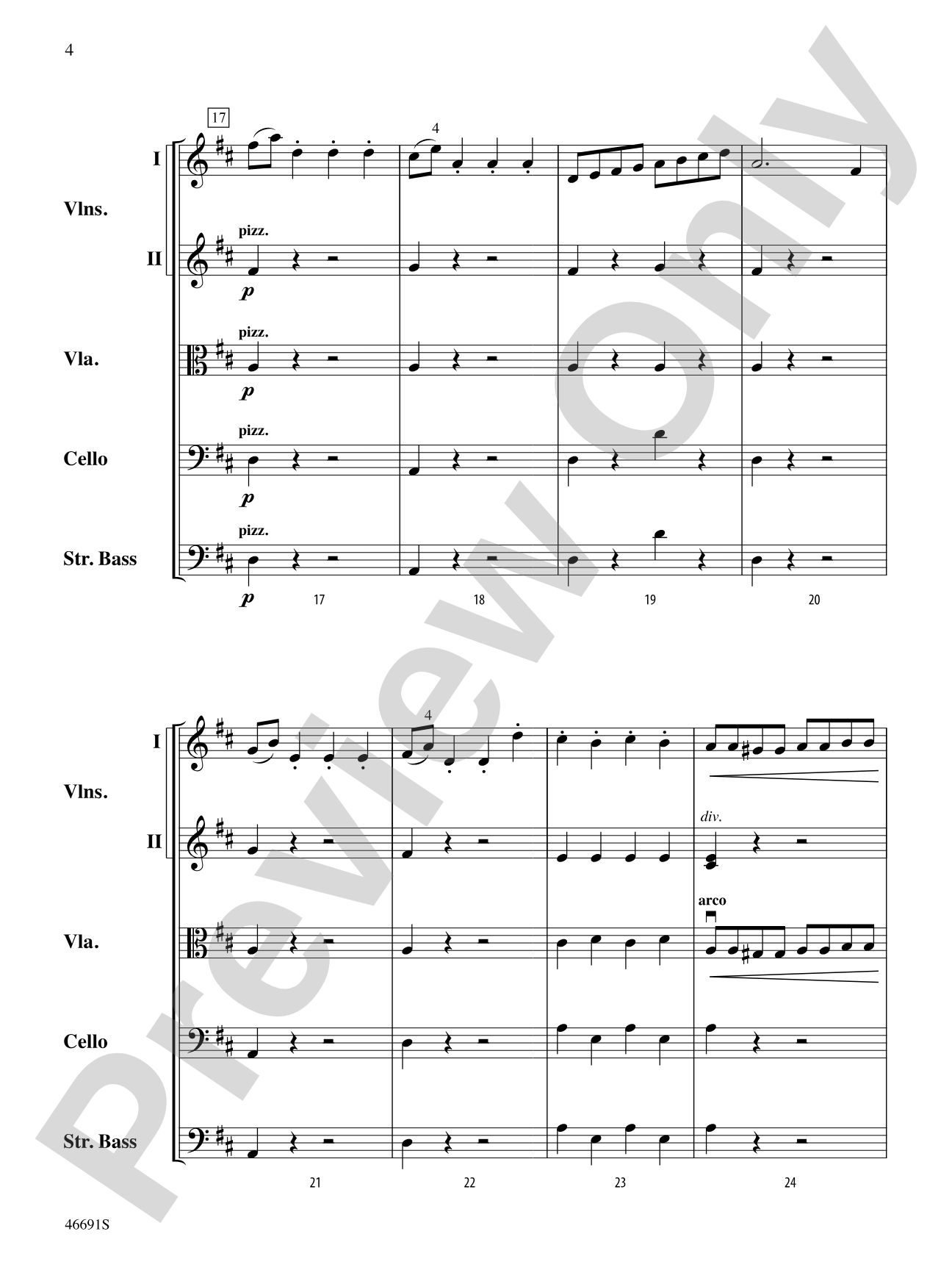 Overture to Il signor Bruschino: String Orchestra Conductor Score & Parts