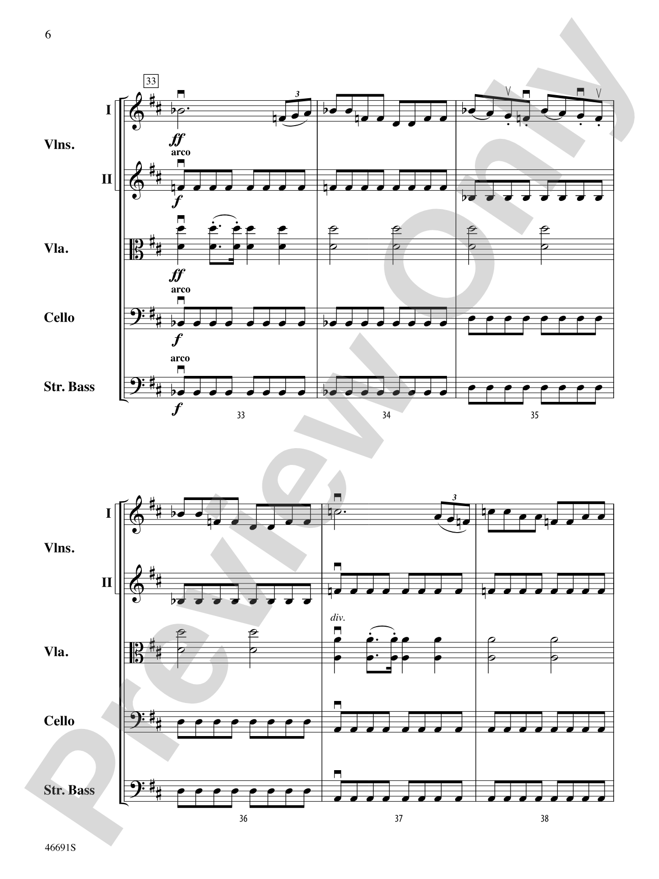 Overture to Il signor Bruschino: String Orchestra Conductor Score & Parts