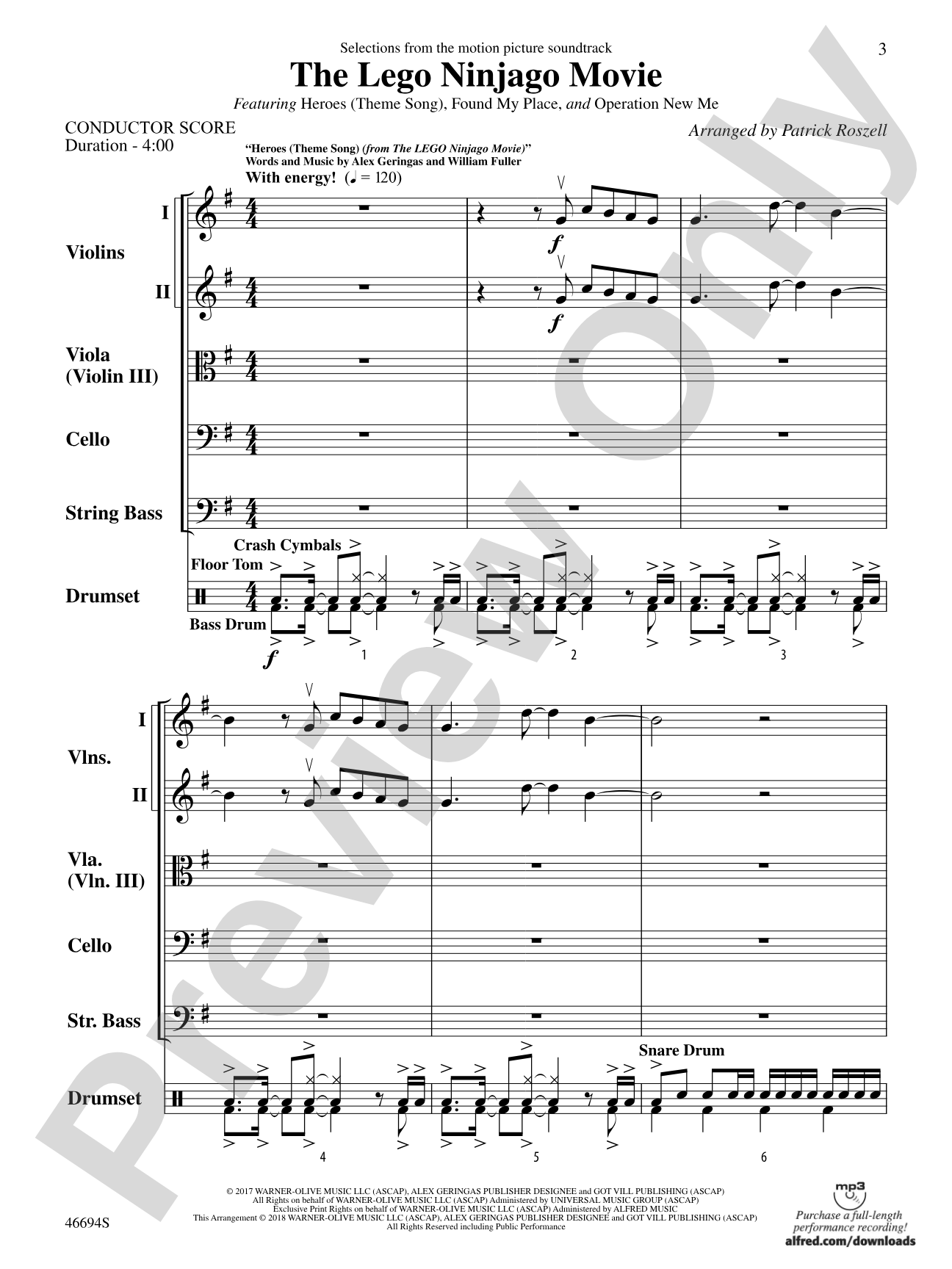 The LEGO® Ninjago® Movie™: Selections from the Motion Picture Soundtrack: Score