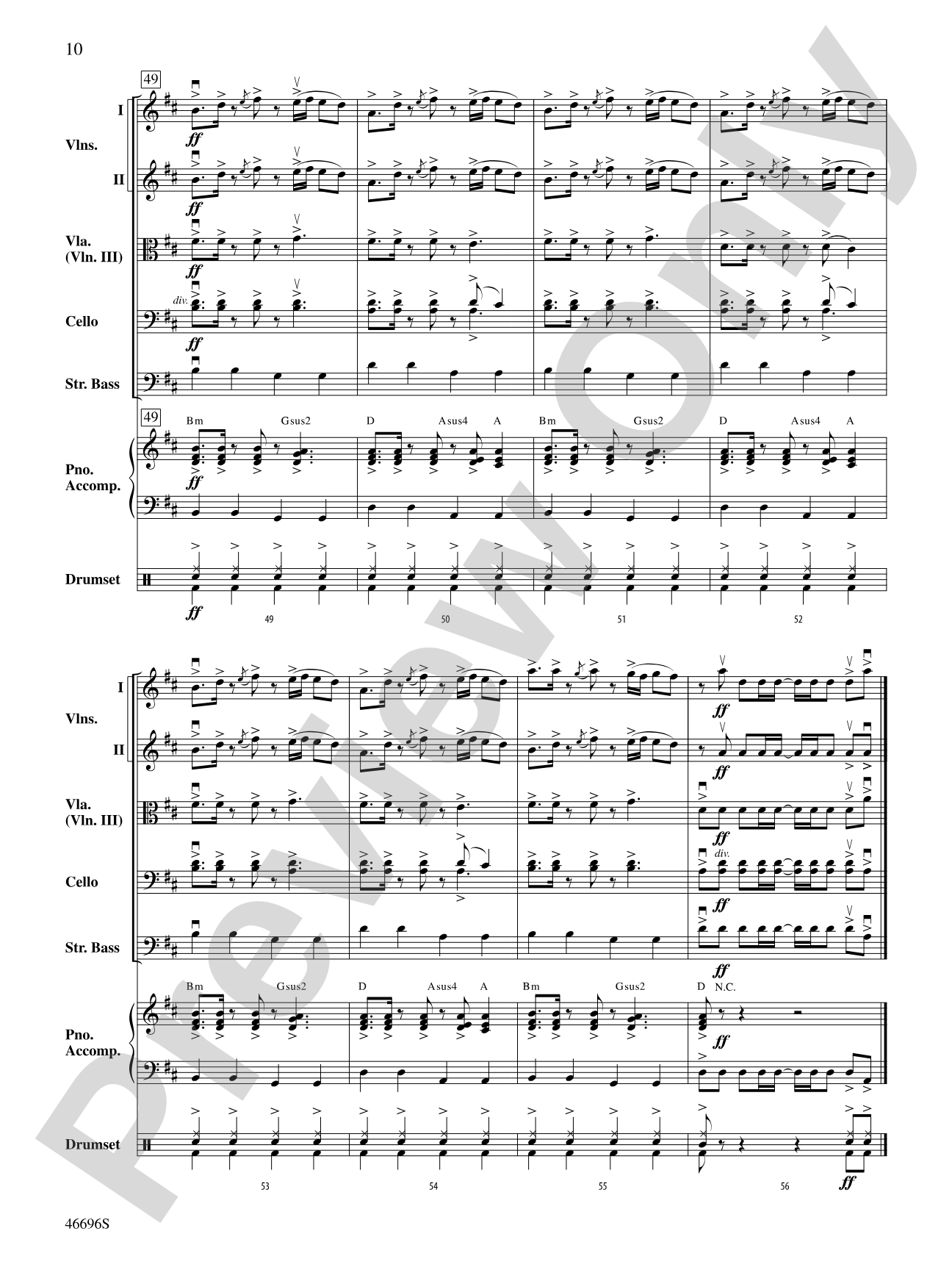 One Foot: String Orchestra Conductor Score & Parts