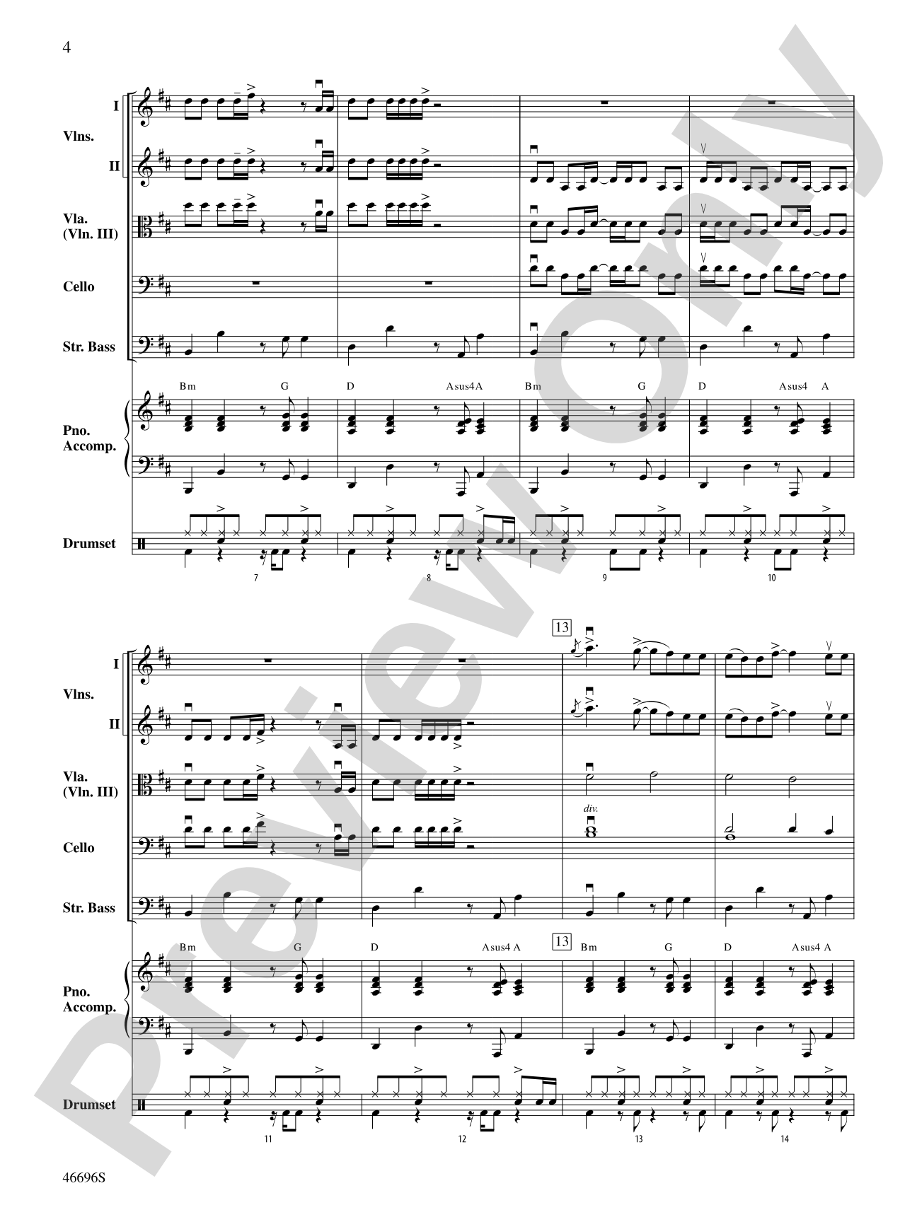 One Foot: String Orchestra Conductor Score & Parts