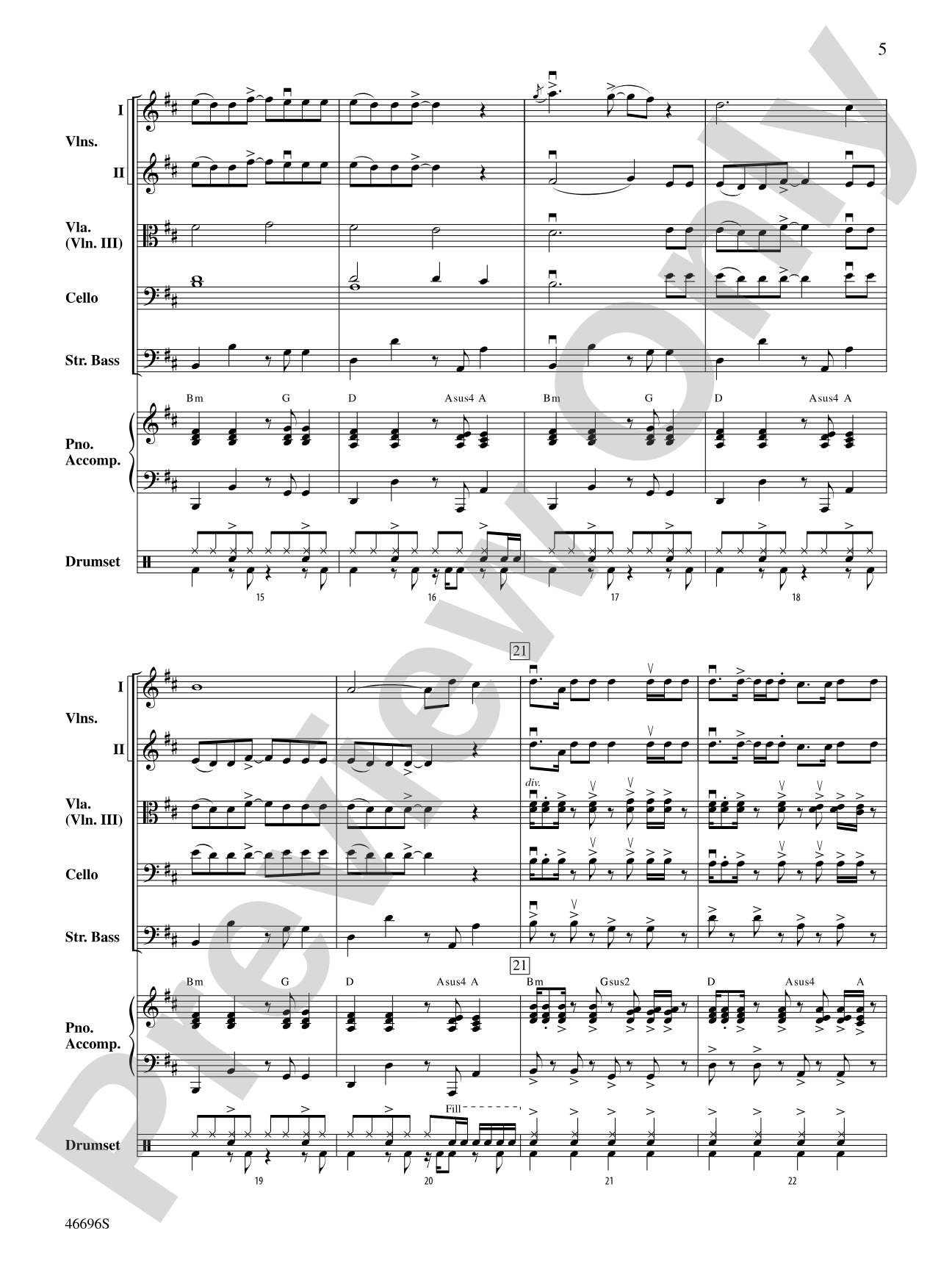 One Foot: String Orchestra Conductor Score & Parts