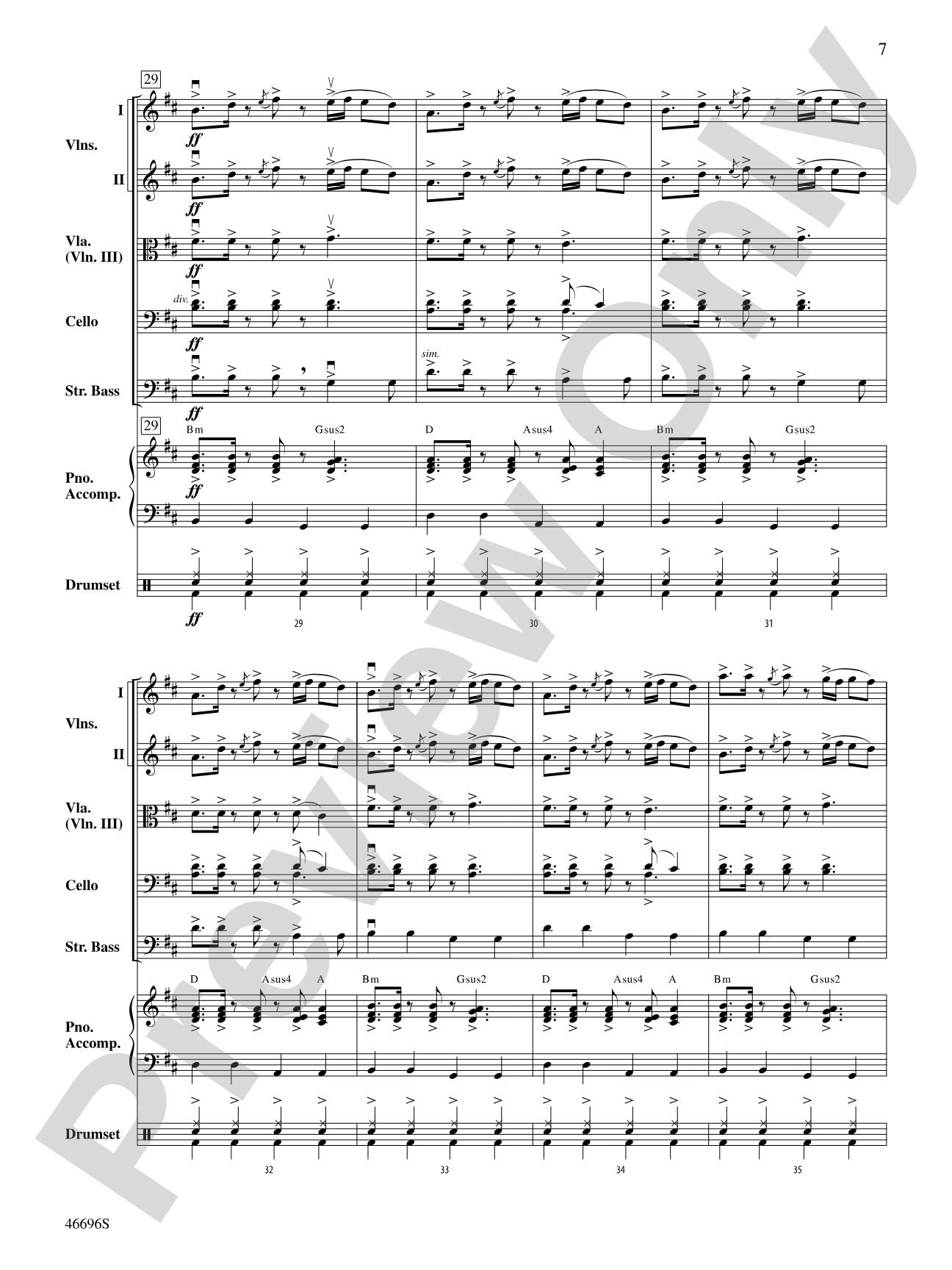 One Foot: String Orchestra Conductor Score & Parts